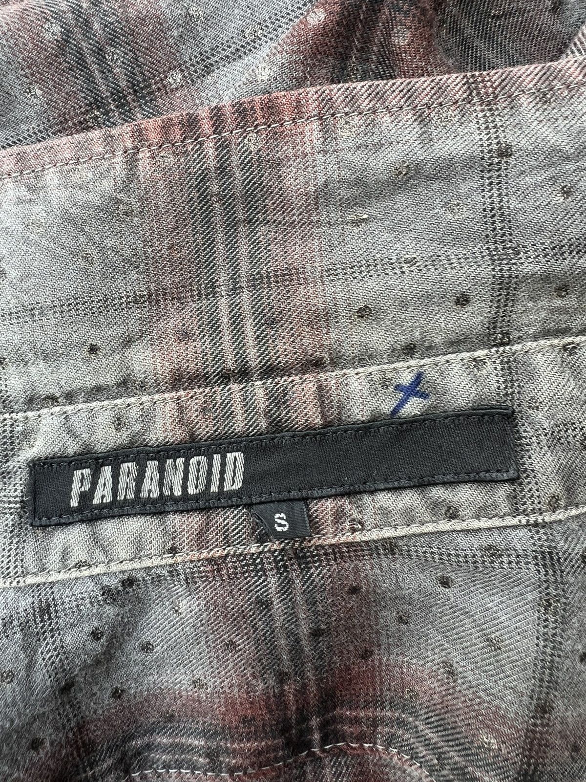 20471120 Vintage Paranoid Japan Blink Dot Bondage Flannel Shirt Size US S / EU 44-46 / 1 - 23 Thumbnail