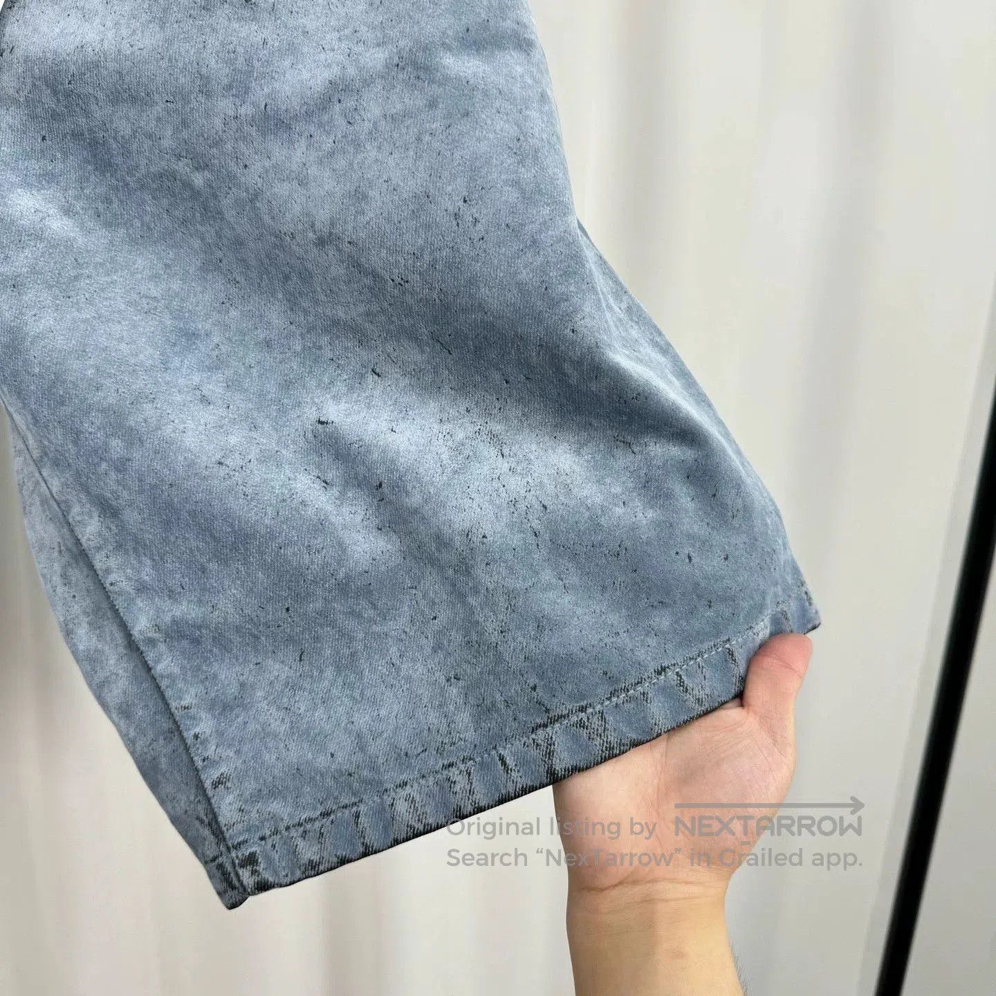 Dior dior erl blue gray denim shorts size w34. Size US 34 / EU 50 - 4 Thumbnail
