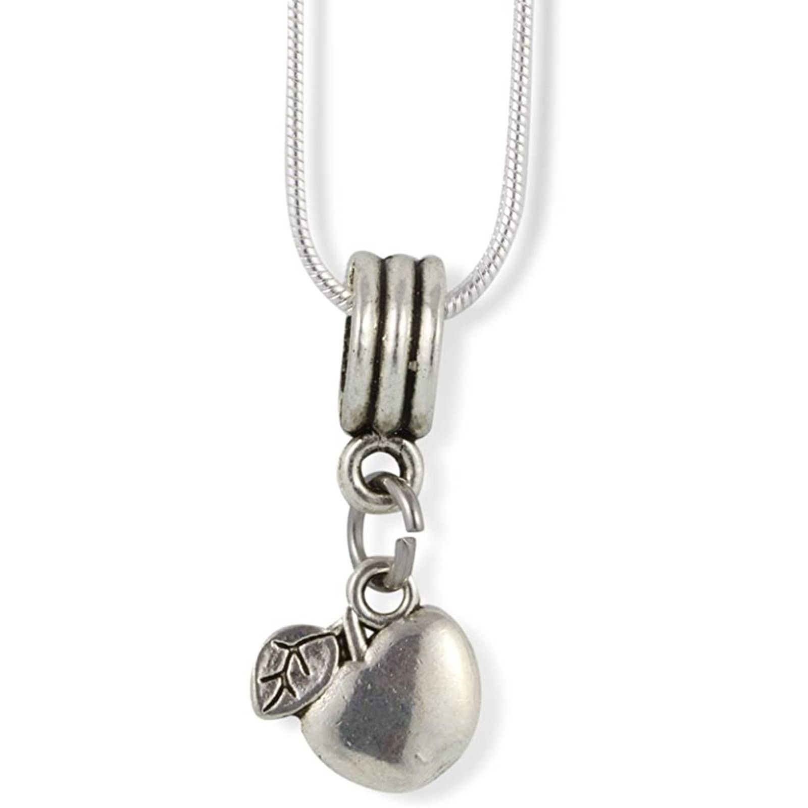 & Other Stories Apple with one Leaf Charm Snake Chain Necklace Size ONE SIZE - 1 Thumbnail
