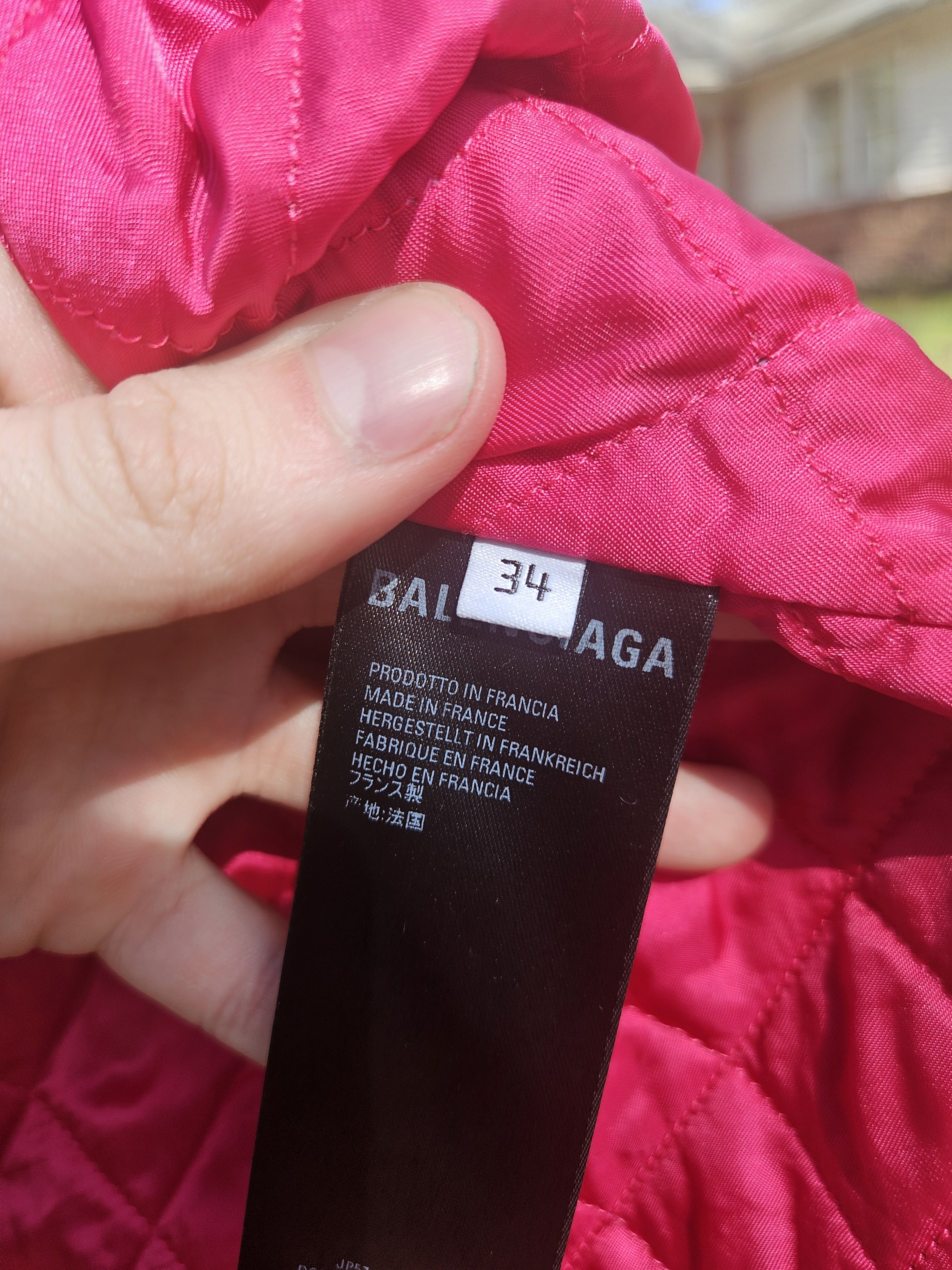 Balenciaga Balenciaga Lamb Leather Red Quilted Zip Up Jacket Size US M / EU 48-50 / 2 - 10 Thumbnail