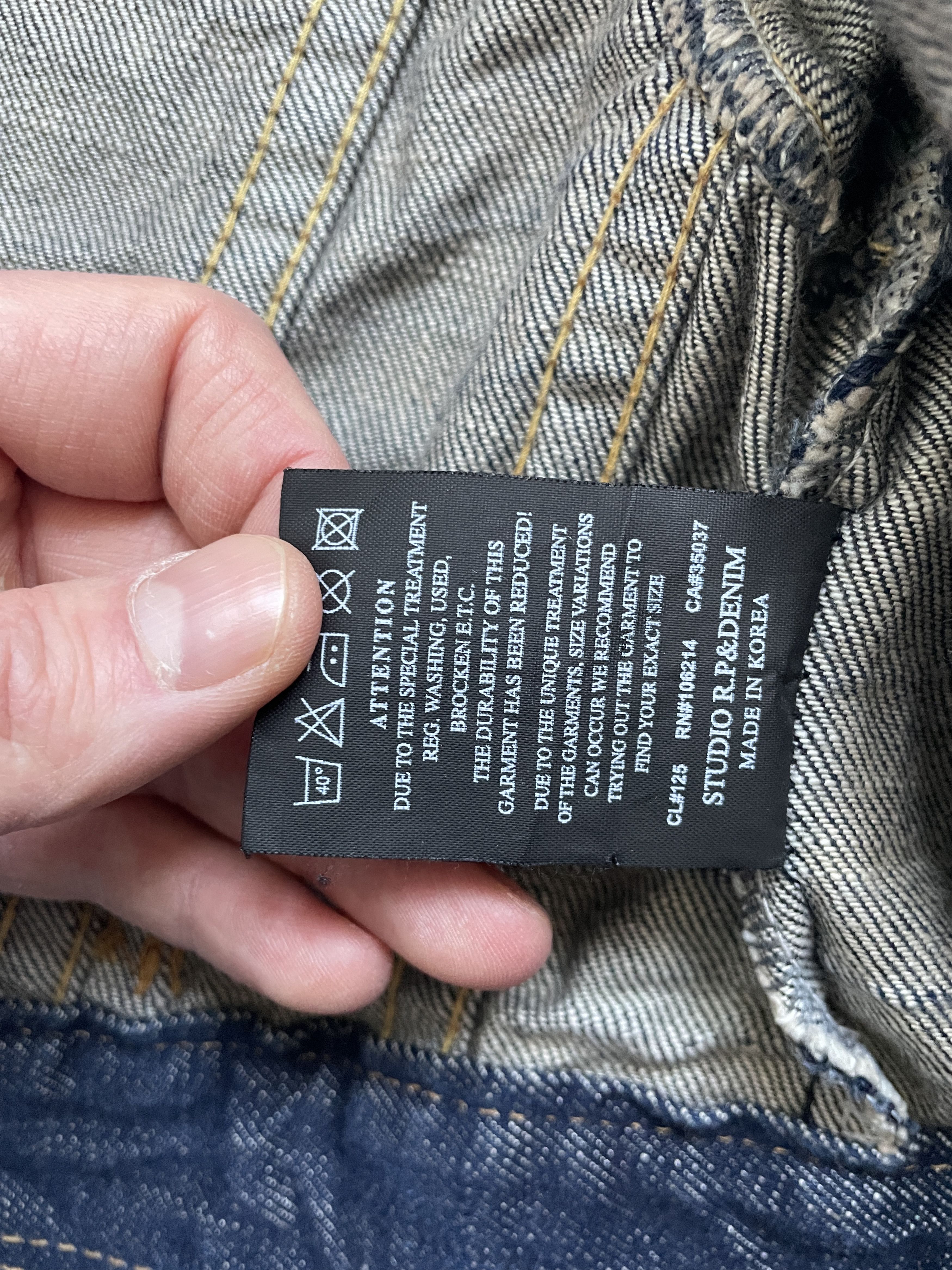 If Six Was Nine Y2K STUDIO R.P&DENIM HYSTERIC JAPANEESE CROPPED DENIM JACKET Size S / US 4 / IT 40 - 5 Thumbnail