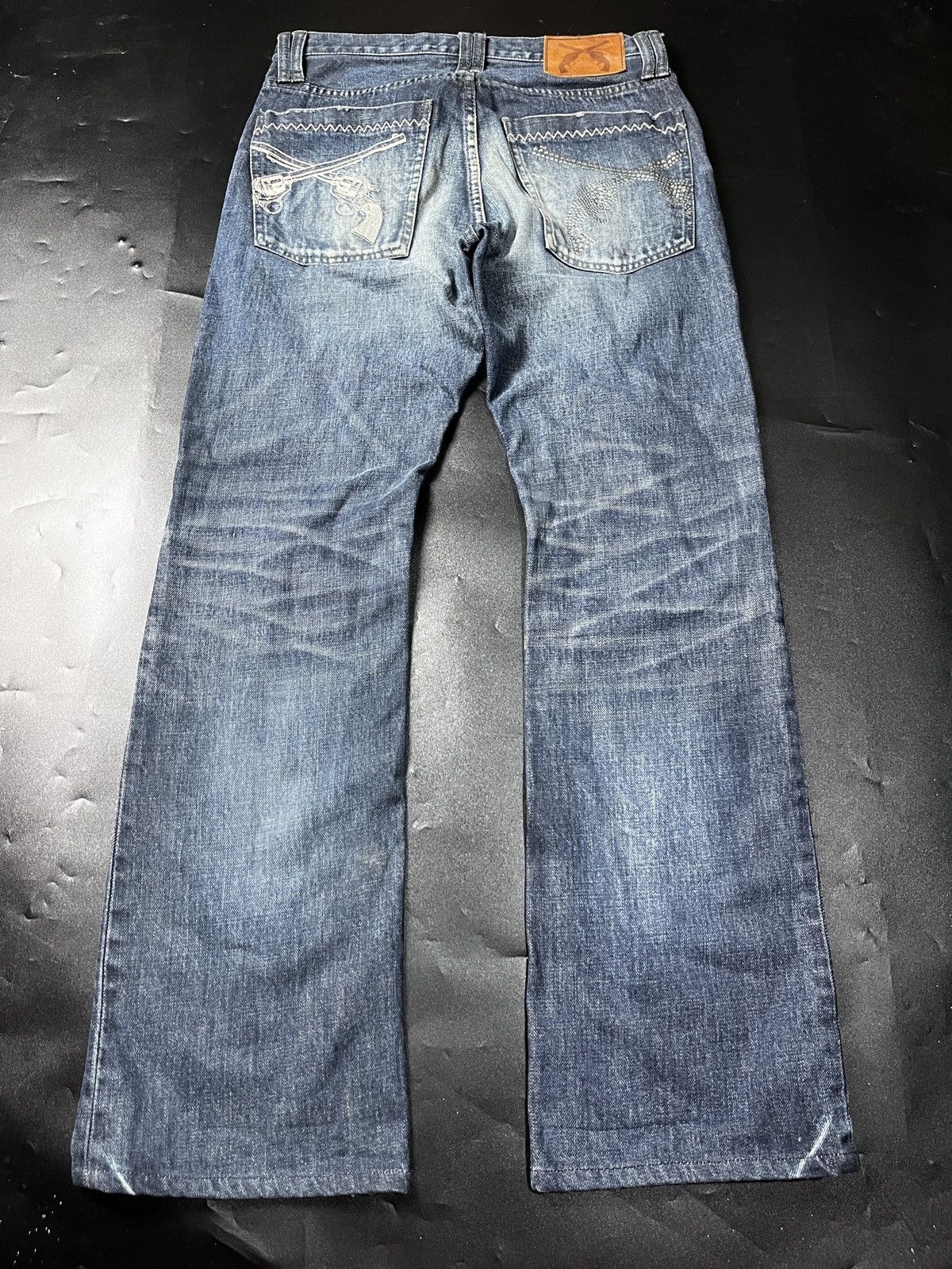 roarguns Flare Roar Double Guns Pocket Rare jeans Size US 30 / EU 46 - 2 Thumbnail