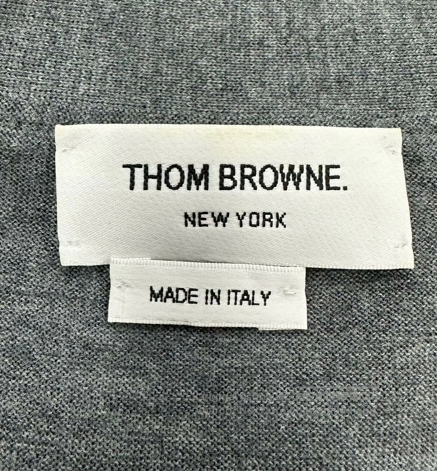 Thom Browne Thom Browne Grey Classic Four-stripe Knit Cardigan| Size US S / EU 44-46 / 1 - 4 Thumbnail