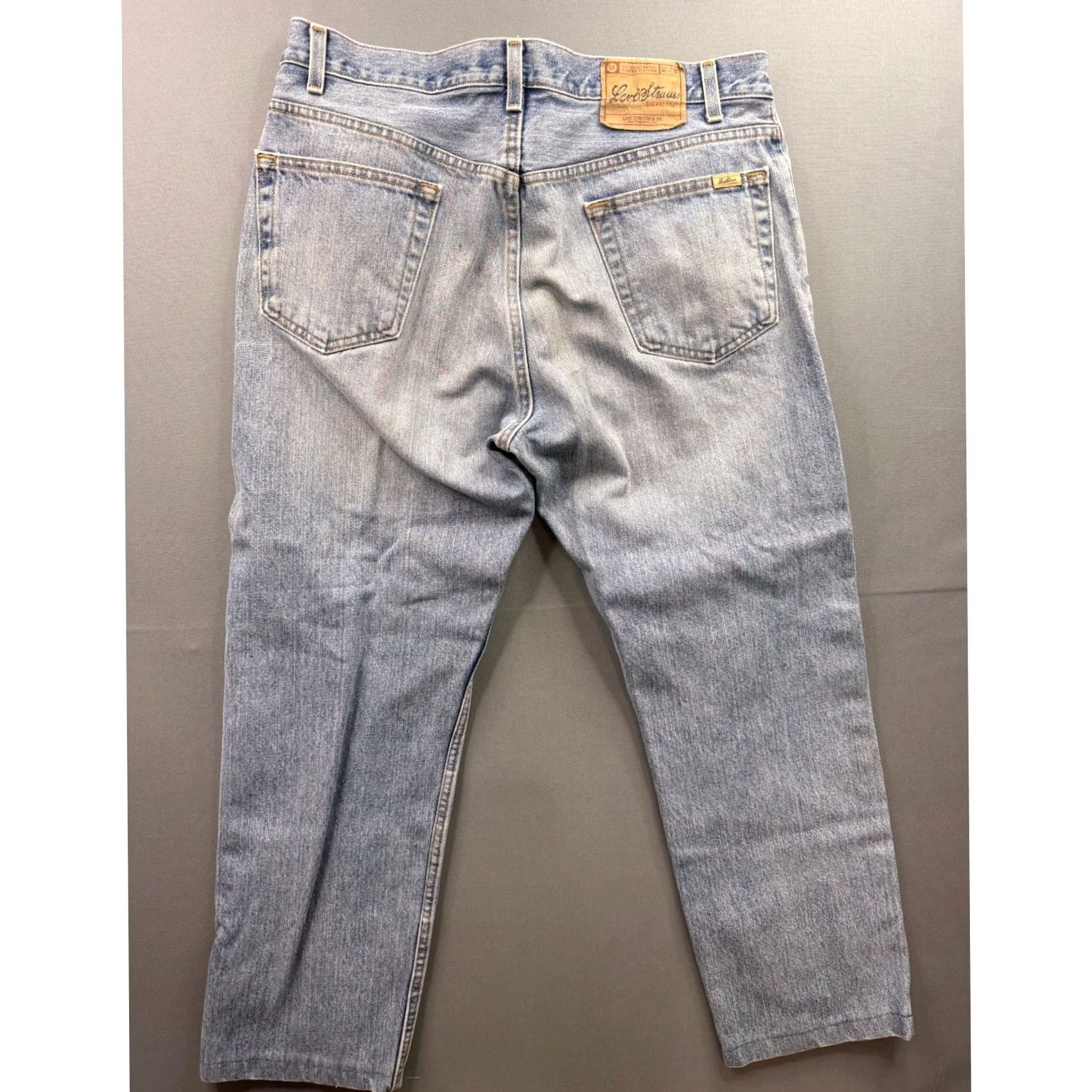 Vintage VINTAGE Levi Strauss Signature Regular Fit Jeans Mens Light Wash Blue Denim 36x32 Size US 36 / EU 52 - 2 Thumbnail