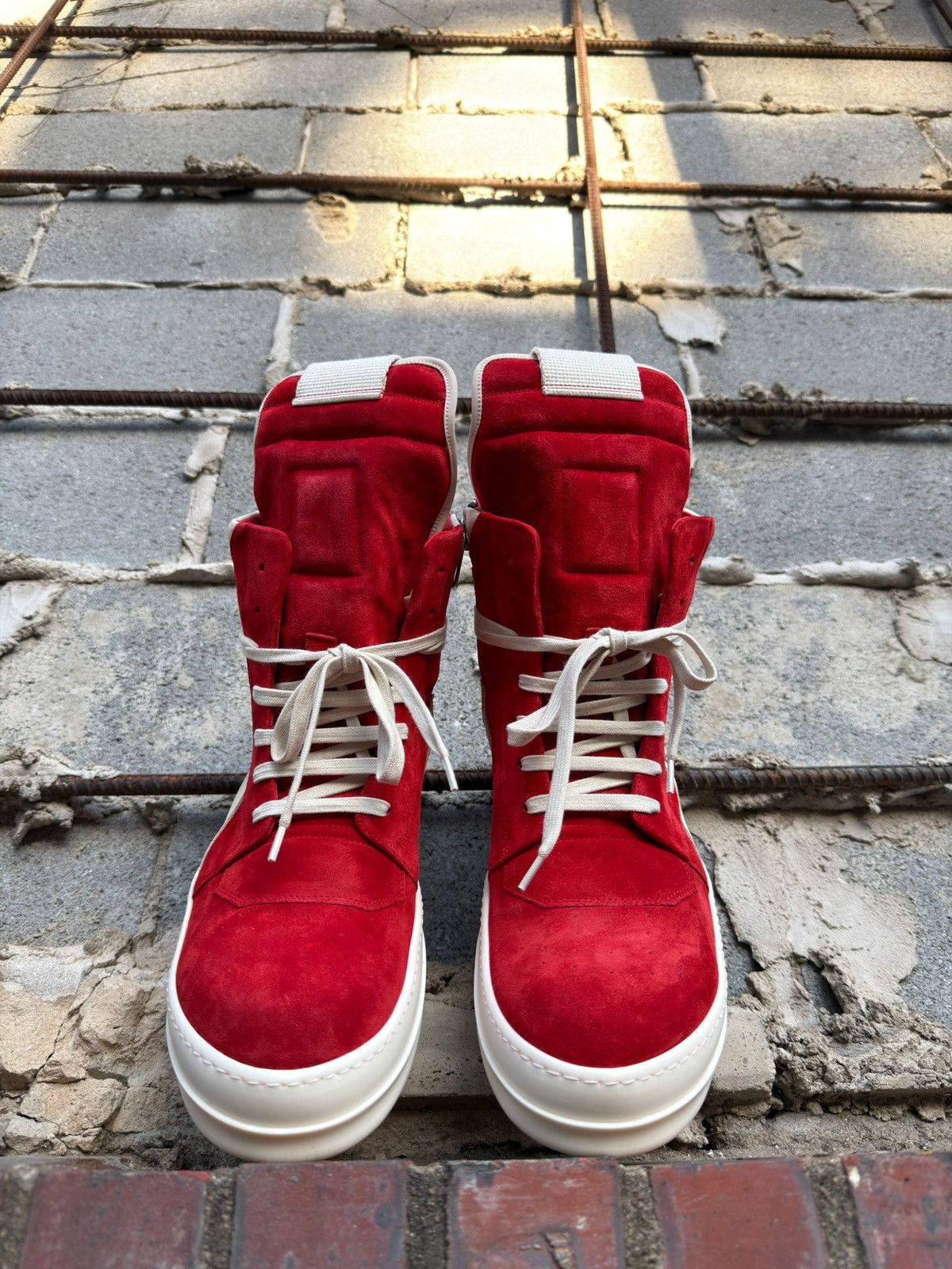 Rick Owens Rick Owens Geobasket Carnelian Milk Size US 10 / EU 43 - 2 Thumbnail