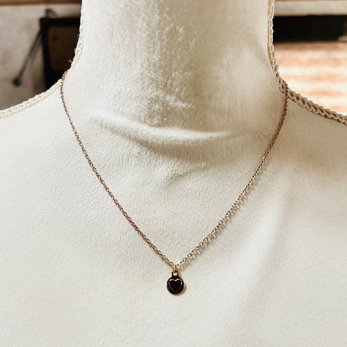 Vintage Vintage LA Jewelry rose gold 925 heart pendant necklace Size ONE SIZE - 3 Thumbnail