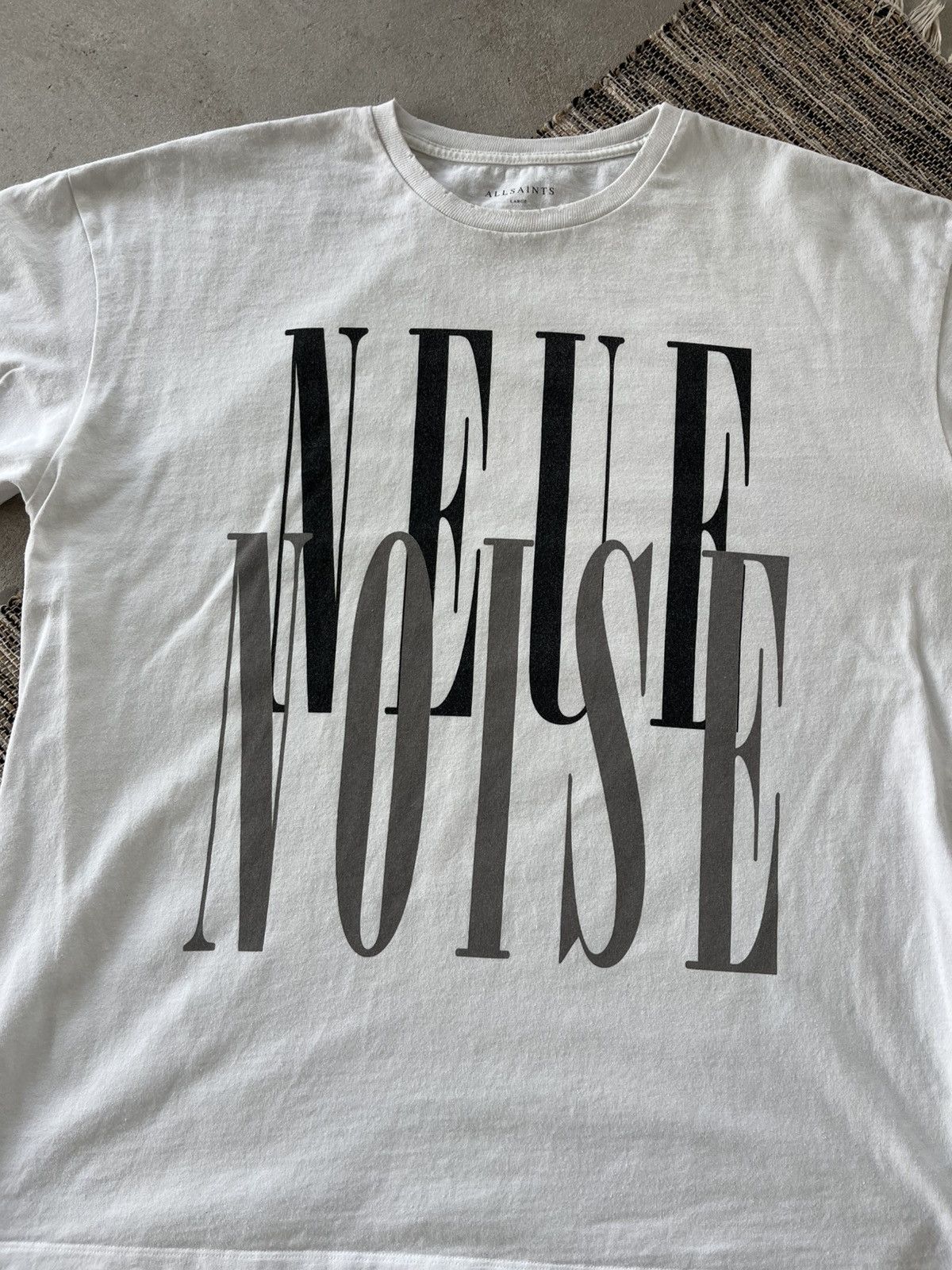 Allsaints Vintage AllSaints White TShirt Avantgarde Big logo Y2K Size US L / EU 52-54 / 3 - 7 Thumbnail