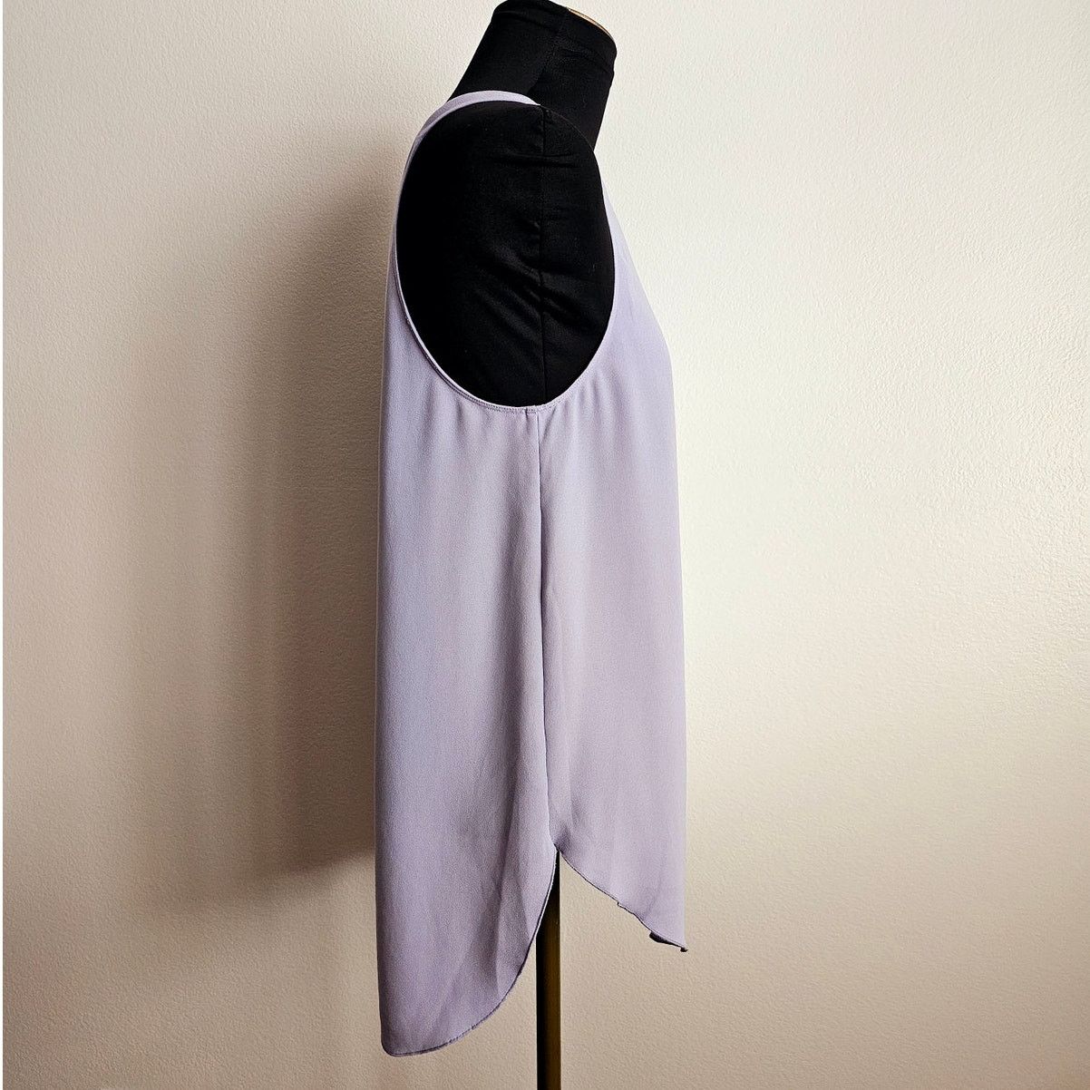 Aritzia ARITZIA Wilfred Lilac Sevres Zip Hi-Low Tank Top Blouse M Size M / US 6-8 / IT 42-44 - 2 Thumbnail