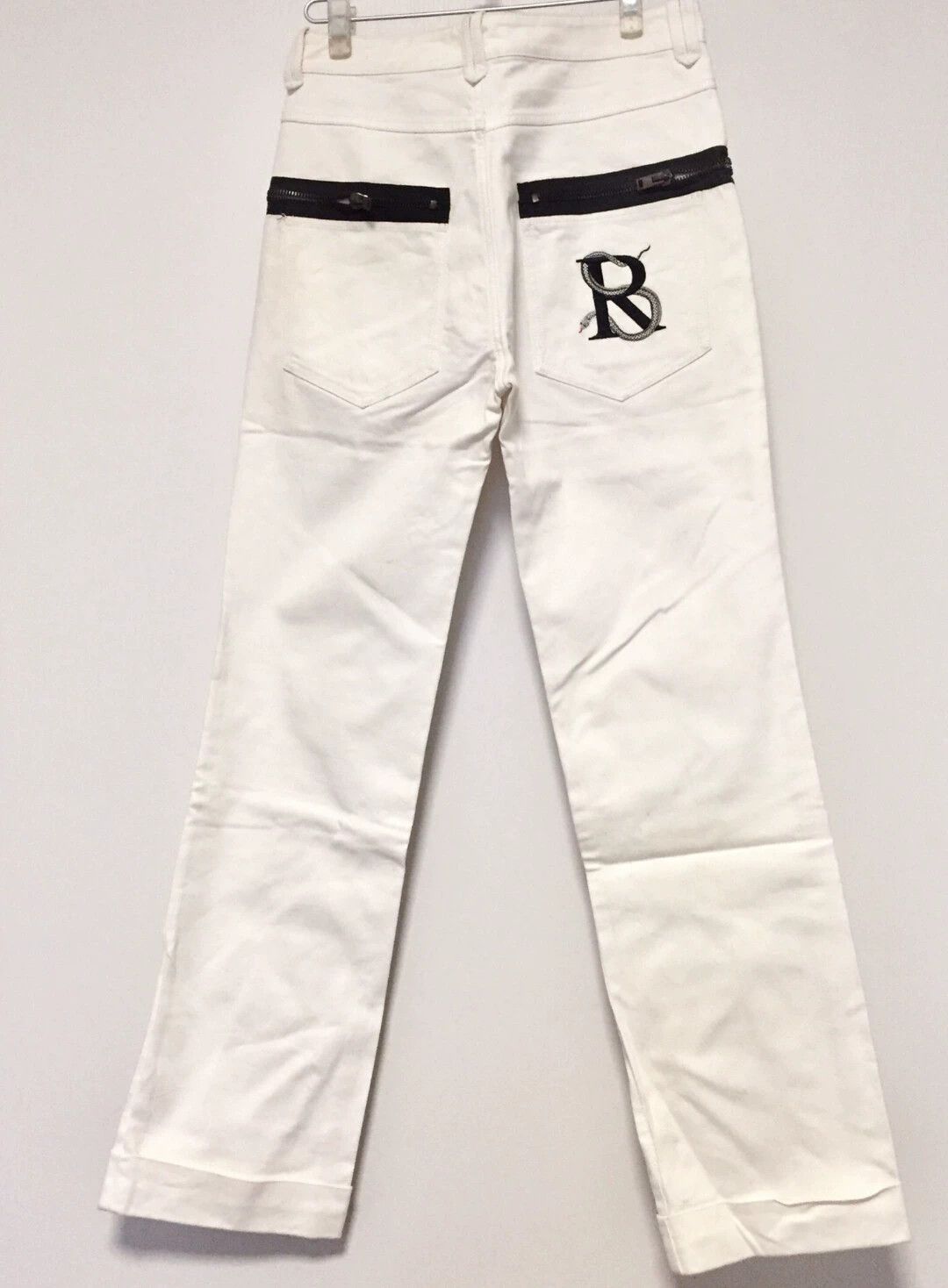 Raf Simons Raf Simons Snake Totem White Cowboy Long Wide Leg Pants -DMC Size US 32 / EU 48 - 1 Thumbnail