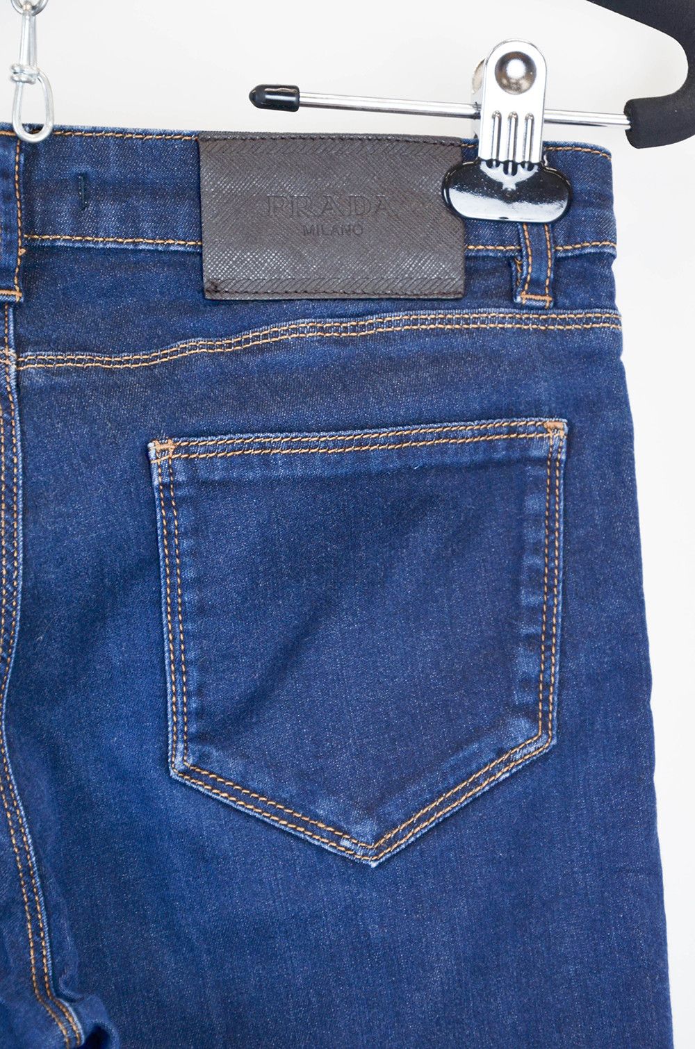 Prada PRADA Jeans Blue Denim Cropped Length - 26 Size 26" / US 2 / IT 38 - 3 Thumbnail