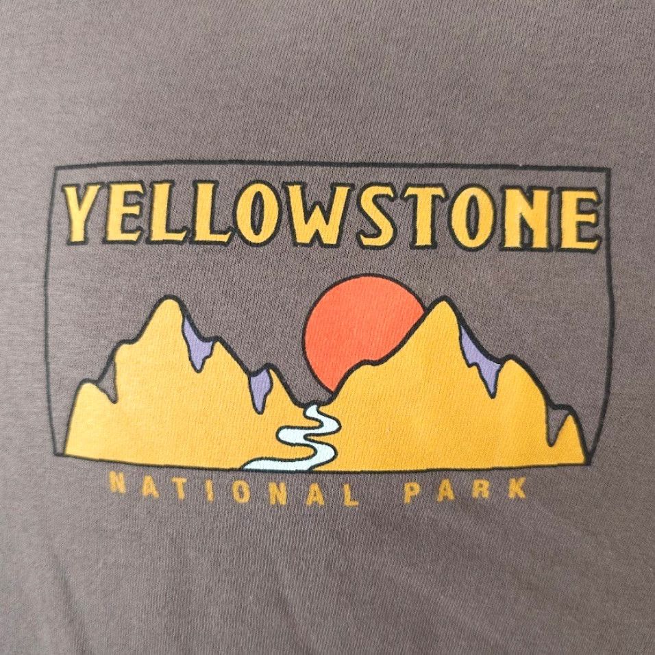 Vintage Yellowstone National Park Mens T Shirt Small Gray Old Faithful Geyser Size US S / EU 44-46 / 1 - 3 Thumbnail