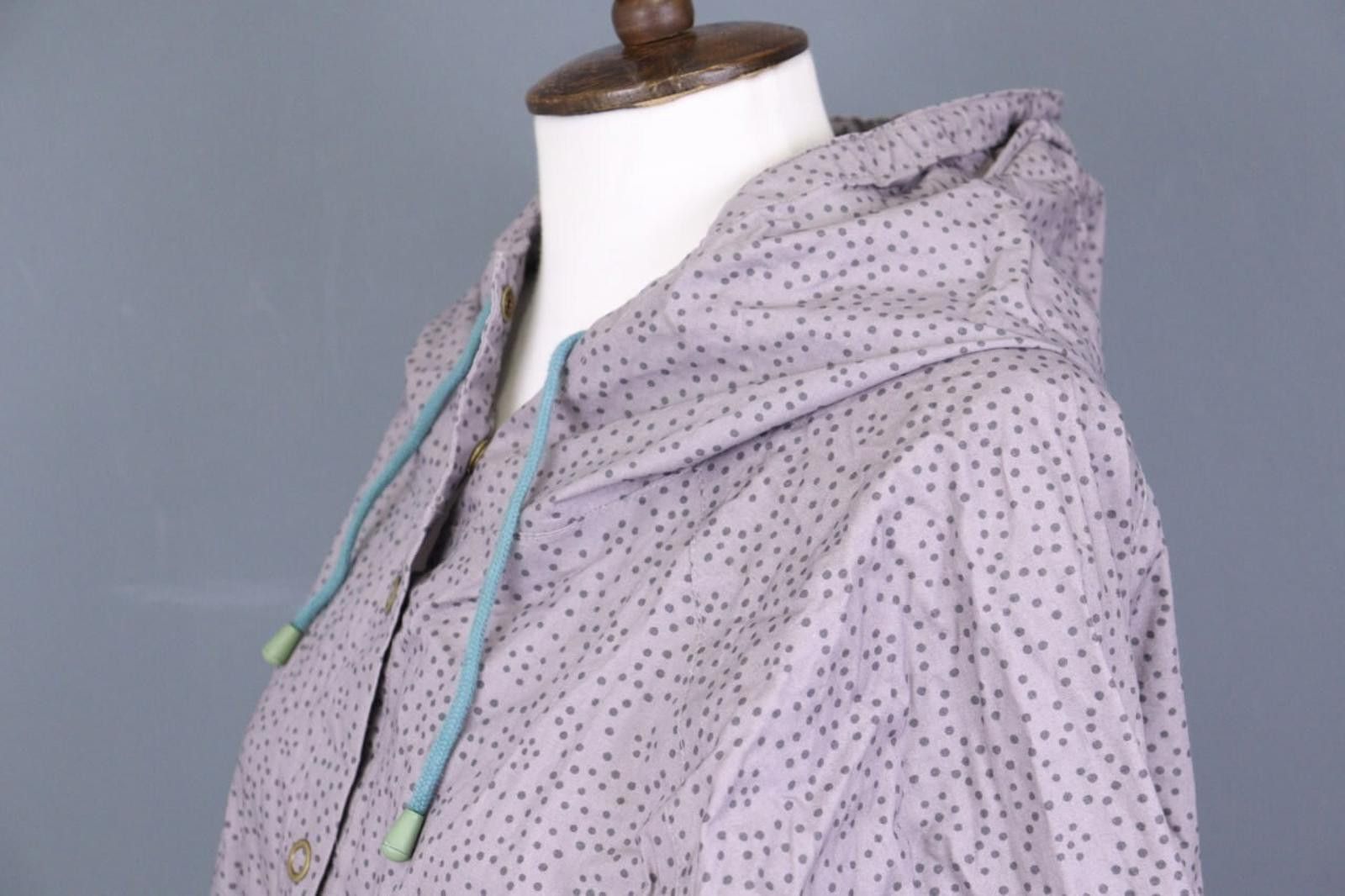 Designer Gudrun Sjoden Gray Dotted Lagenlook Lightweight Coat Size XL Size XL / US 12-14 / IT 48-50 - 10 Thumbnail