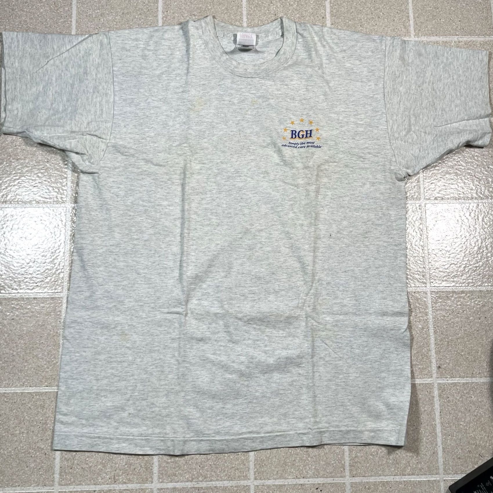 Hanes VINTAGE Hanes T-Shirt Buffalo General Hospital USA Stitch Gray XL Mens Size XL Single Stitch Made In USA Size US XL / EU 56 / 4 - 3 Thumbnail