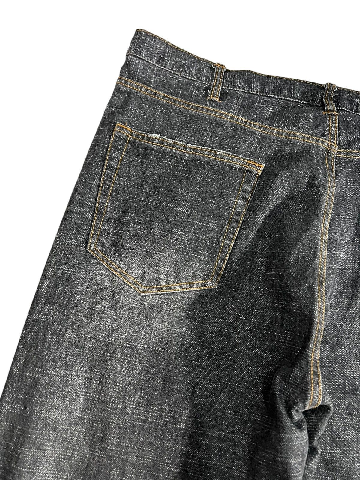 Japanese Brand Vintage Nylaus Crew Black Distress Jean Size US 40 / EU 56 - 10 Thumbnail