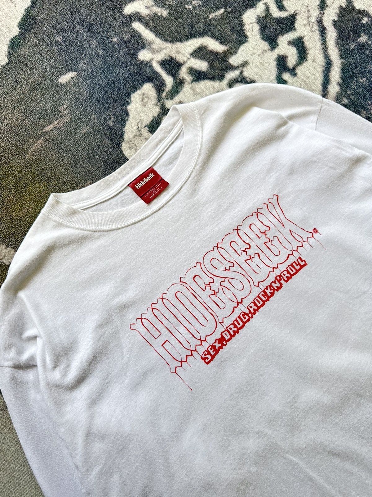 Japanese Brand 00’s Hide and Seek '' sex drug rock n' roll '' long sleeve Size US L / EU 52-54 / 3 - 3 Thumbnail
