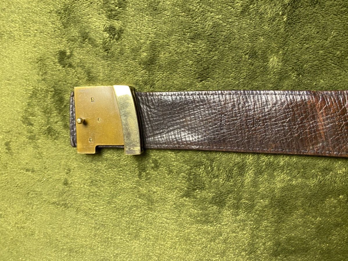 Louis Vuitton Vintage LOUIS VUITTON Leather Belt Brown M6902 Size 34 - 5 Thumbnail