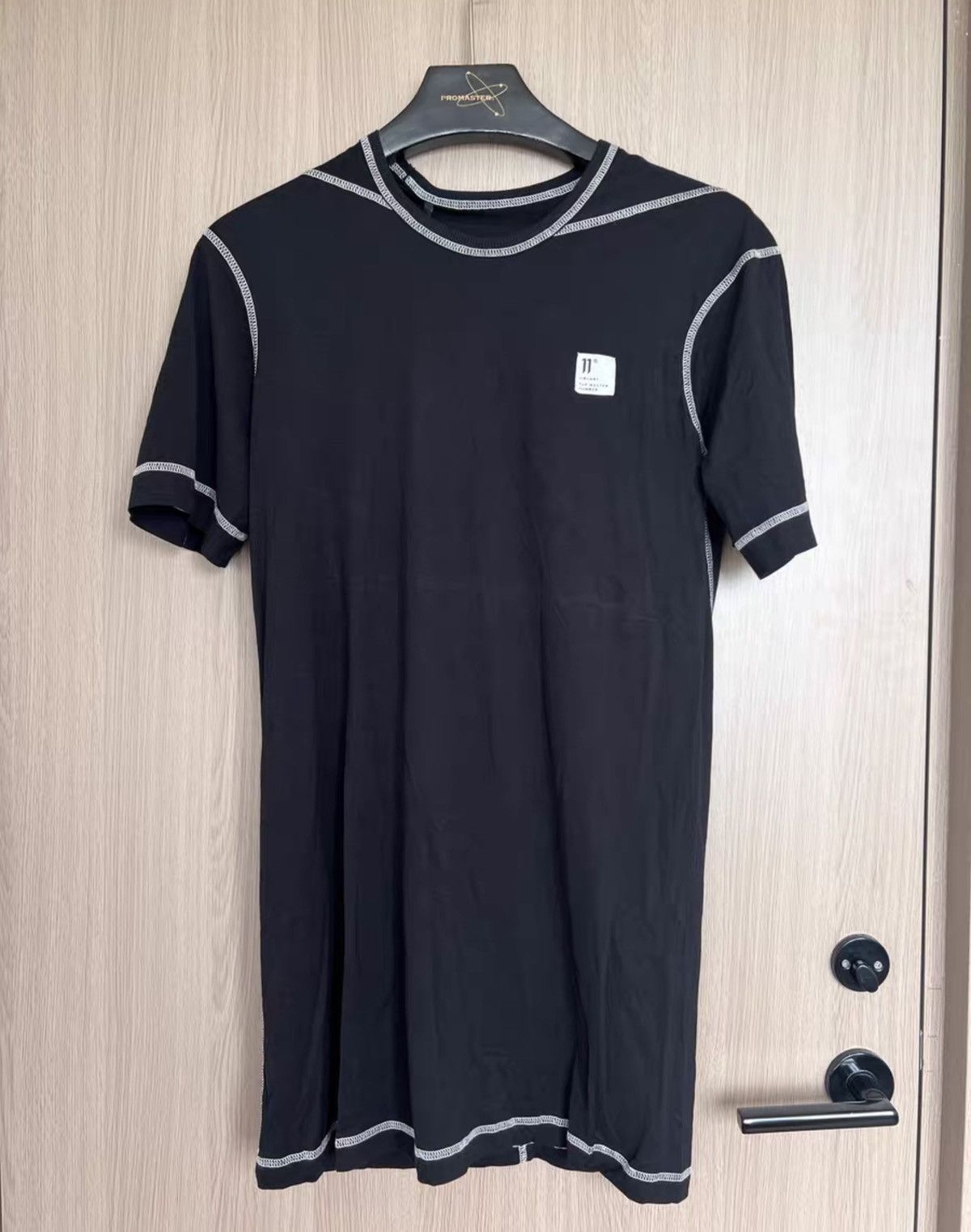 11 By Boris Bidjan Saberi 11ByBBS Topstitch Detail Cotton T-Shirt Size US S / EU 44-46 / 1 - 2 Thumbnail