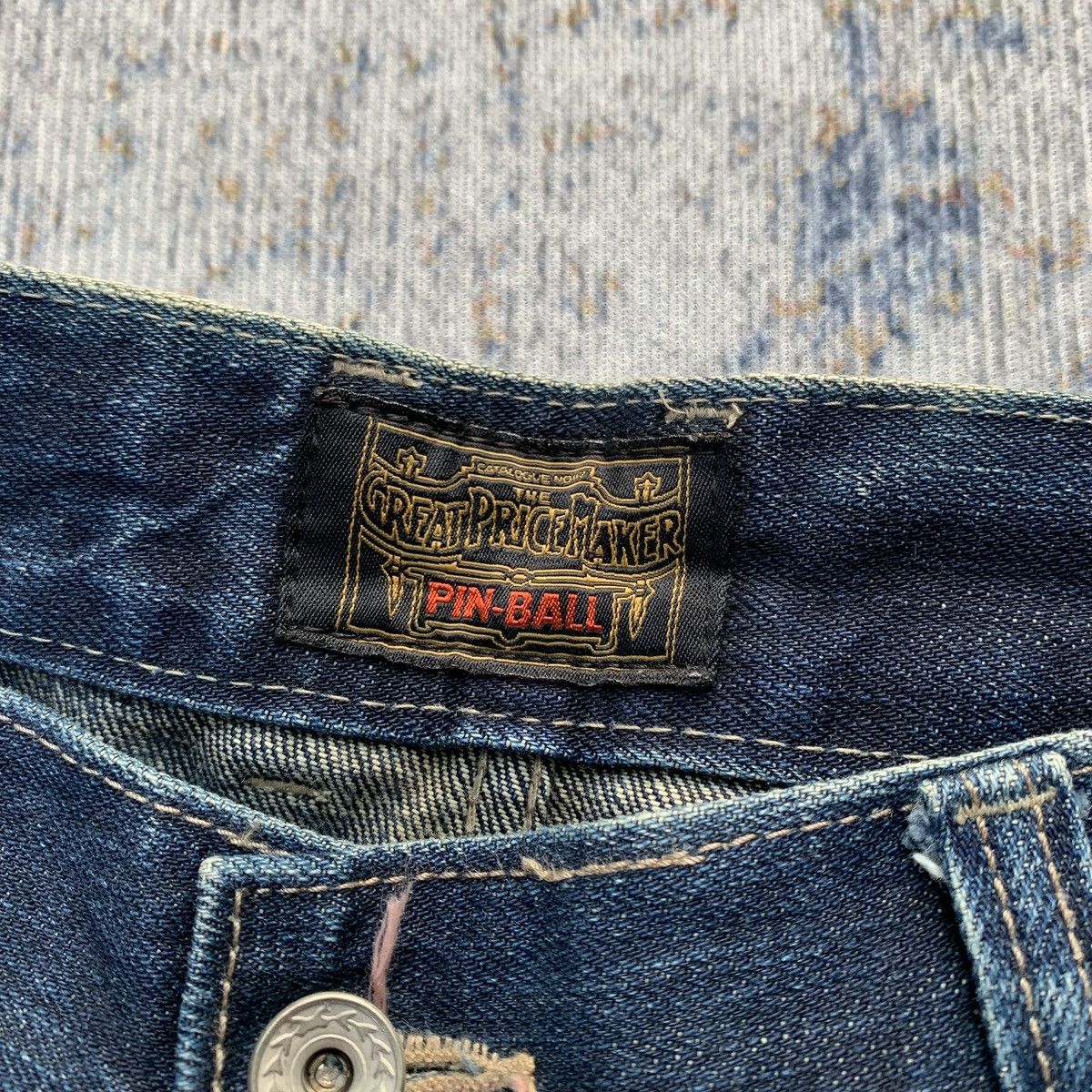 Japanese Brand 2000s Japanese Brand Pinball Mud Wash Multipocket Jeans Size US 34 / EU 50 - 9 Thumbnail