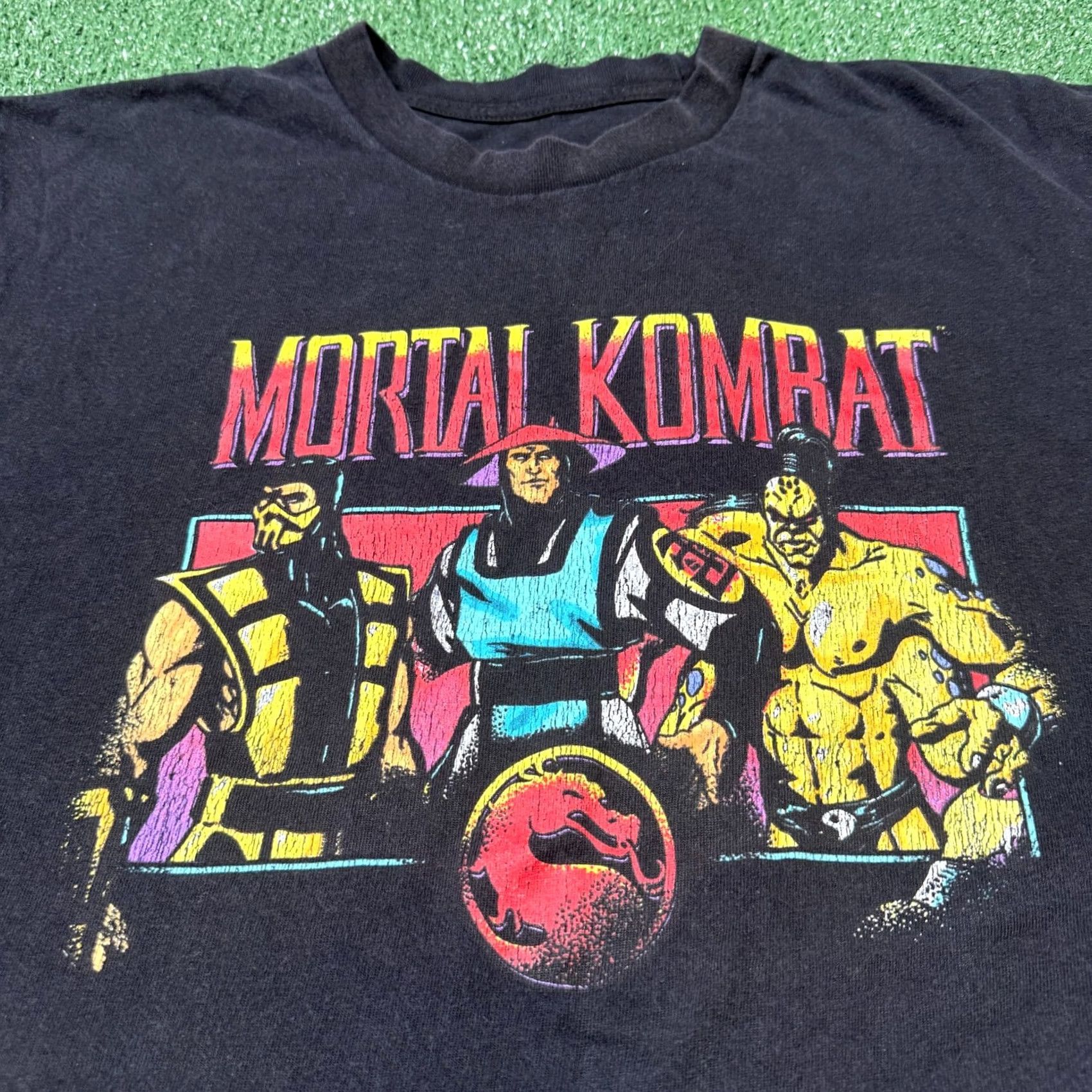 Vintage Mortal Kombat Shirt Mens LT Black Short Sleeve Crew Neck Graphic T-Shirt Size US 33 - 6 Thumbnail