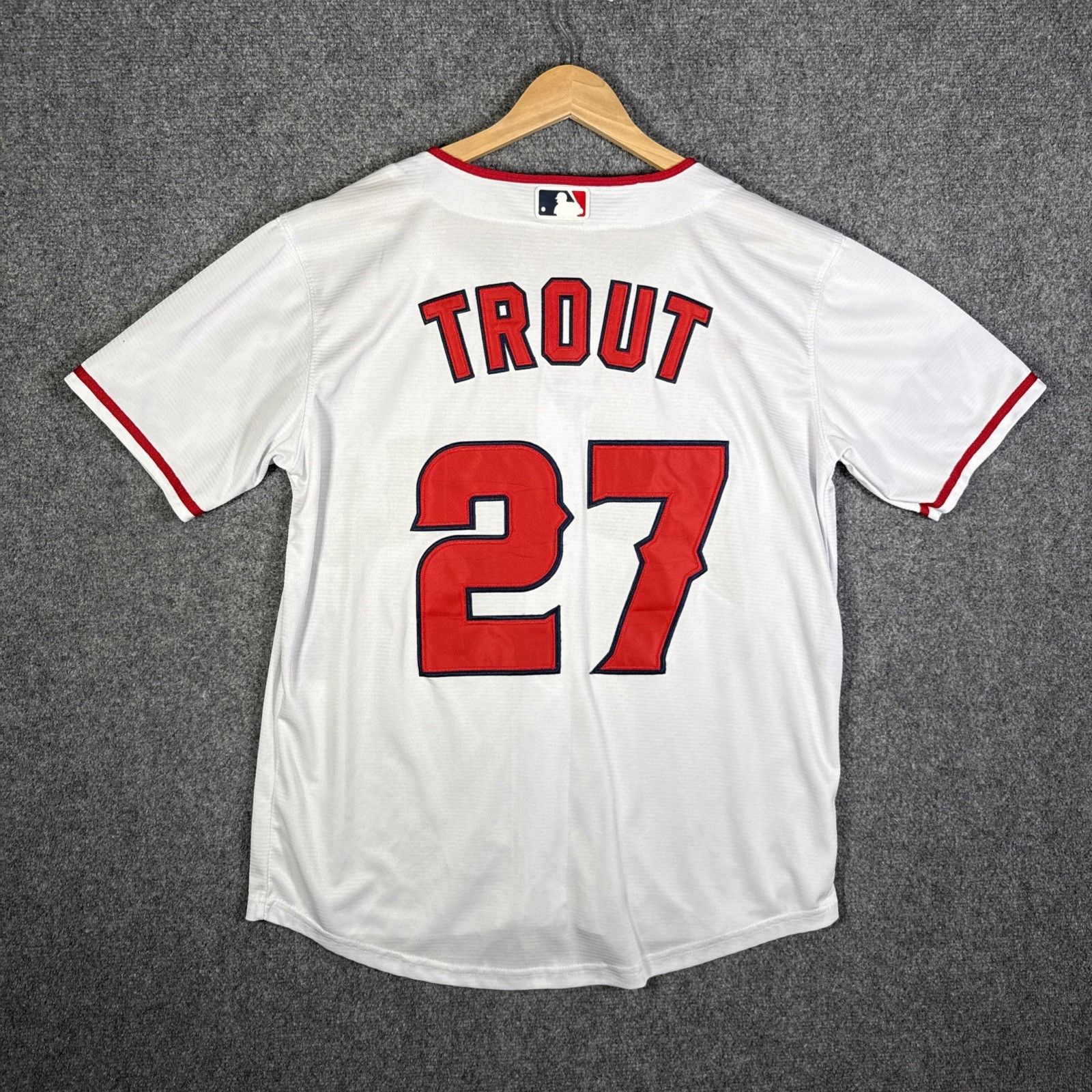 Nike Los Angeles Angels Jersey Mens Small White Nike Mike Trout Size US S / EU 44-46 / 1 - 6 Thumbnail