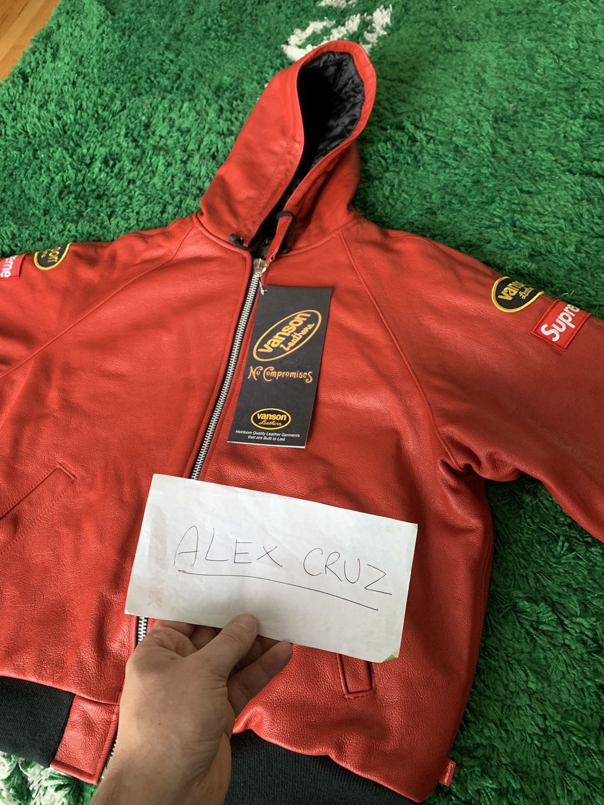 Supreme × Vanson Leathers Supreme Vanson Leathers Hooded Supreme × Vanson Leathers Supreme Vanson Leathers Hooded
