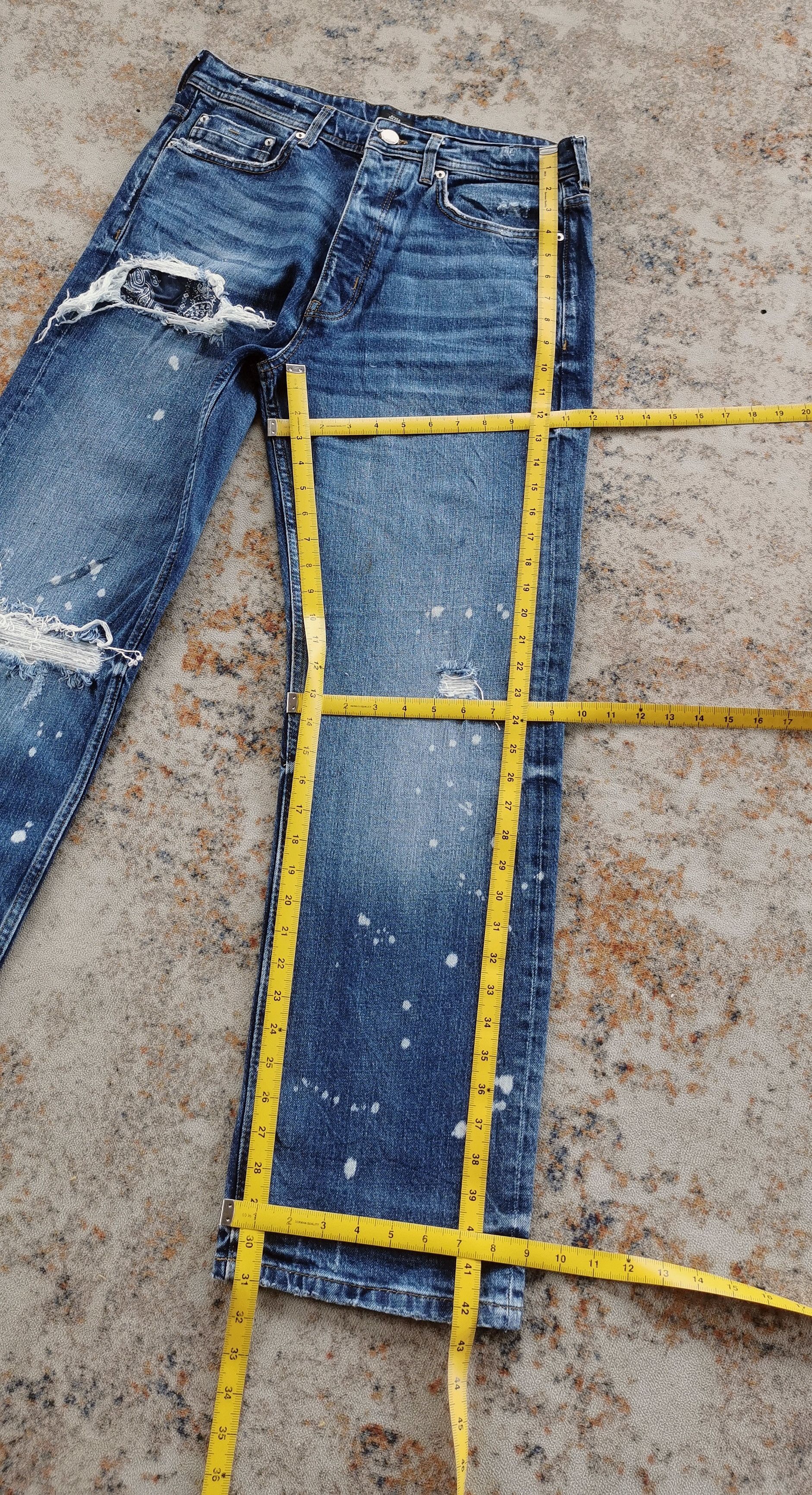 River Island River Island Thrashed Baggy Jeans Size US 32 / EU 48 - 8 Thumbnail