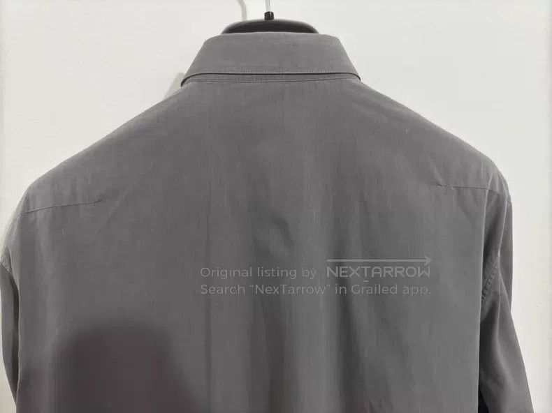 Dior Dior Size 40 Foggy Grey Cotton Poplin Little Bee Shirt i Size US XL / EU 56 / 4 - 5 Thumbnail
