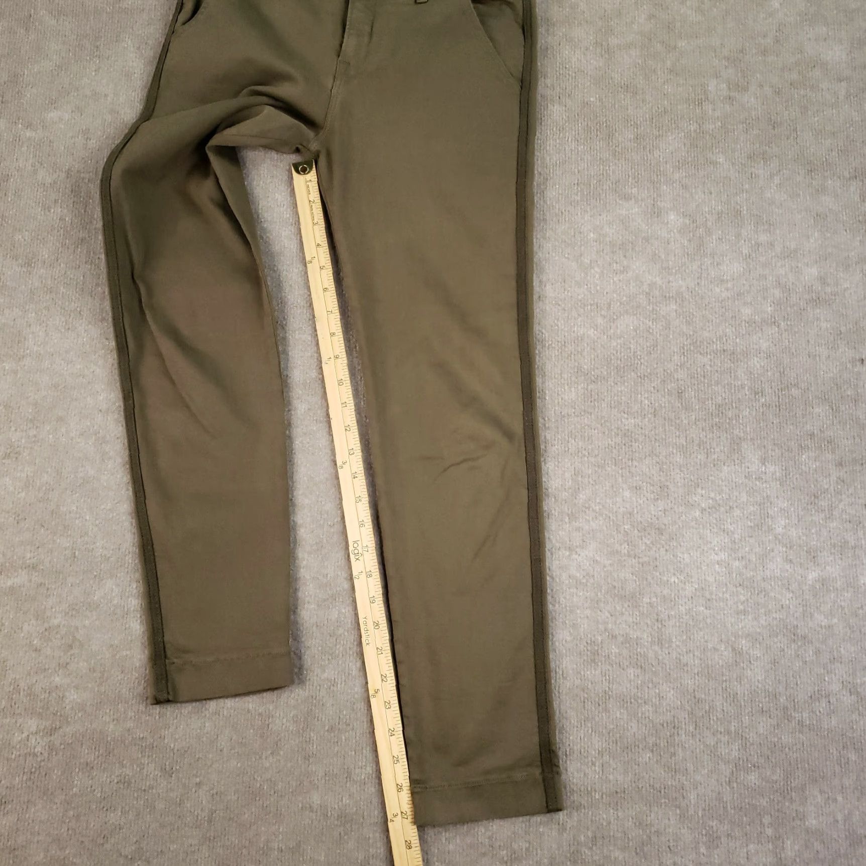Vintage VINTAGE NSF The Wallace Pants Womens 28 DRAB Green Mid-Rise Ankle Trousers Made in USA Size 28" / US 6 / IT 42 - 2 Thumbnail