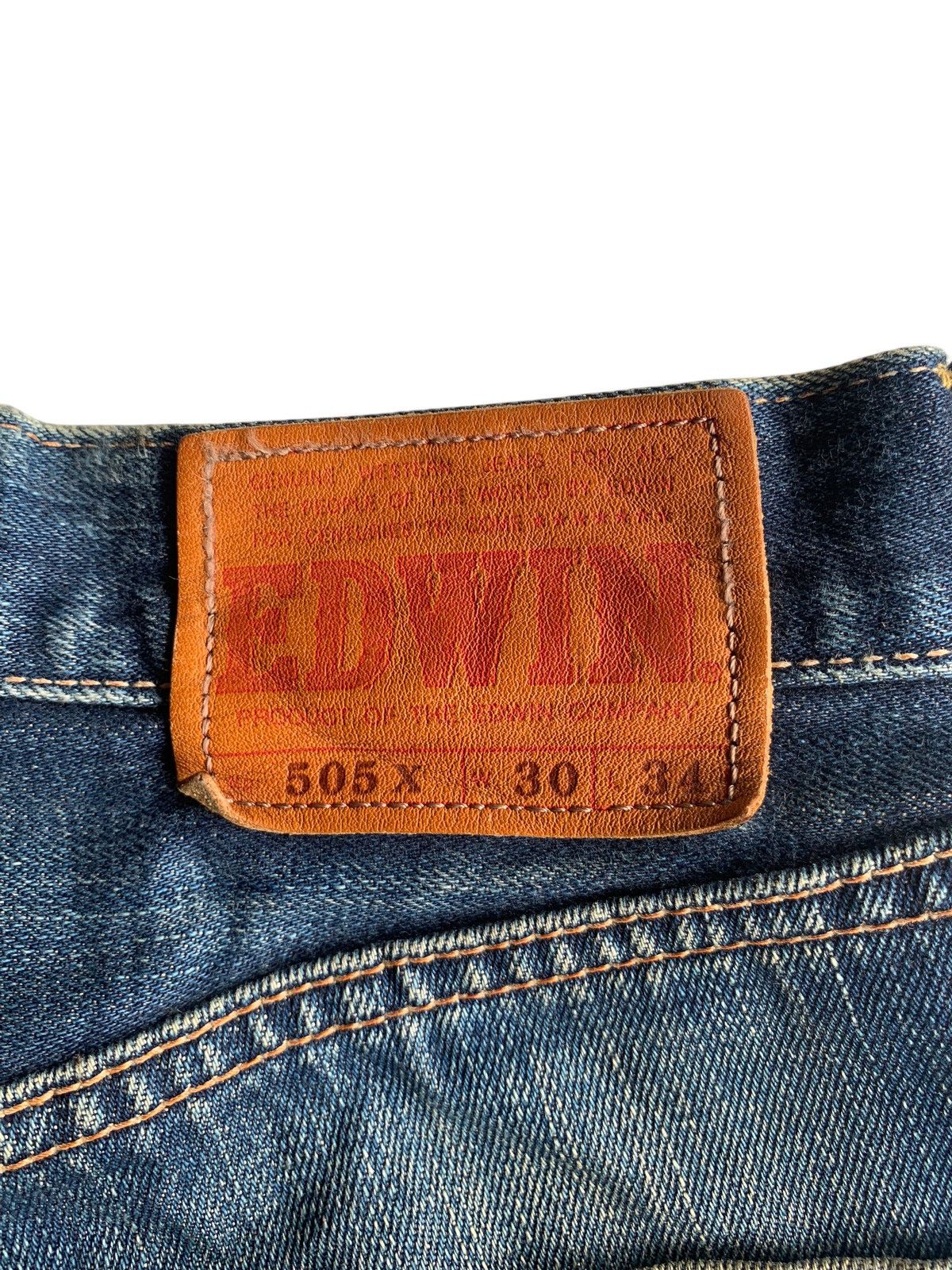 Edwin × Kapital × Vintage VINTAGE EDWIN 505X SELVEDGE JAPANESE DISTRESSED DENIM Size US 29 - 10 Thumbnail