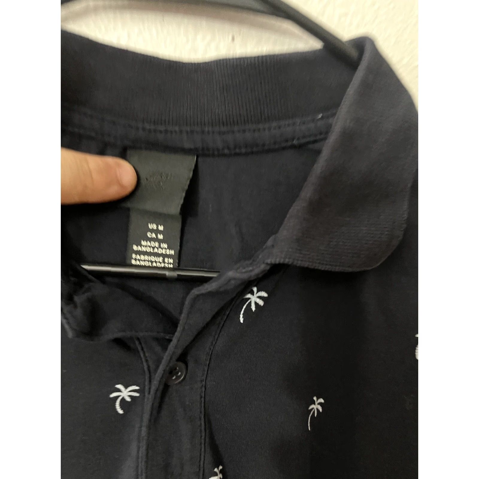 H&M H&M Polo Golf Shirt Men Medium Navy Blue Cotton Short Sleeve Button Collared Regular Mens Size US M / EU 48-50 / 2 - 3 Thumbnail
