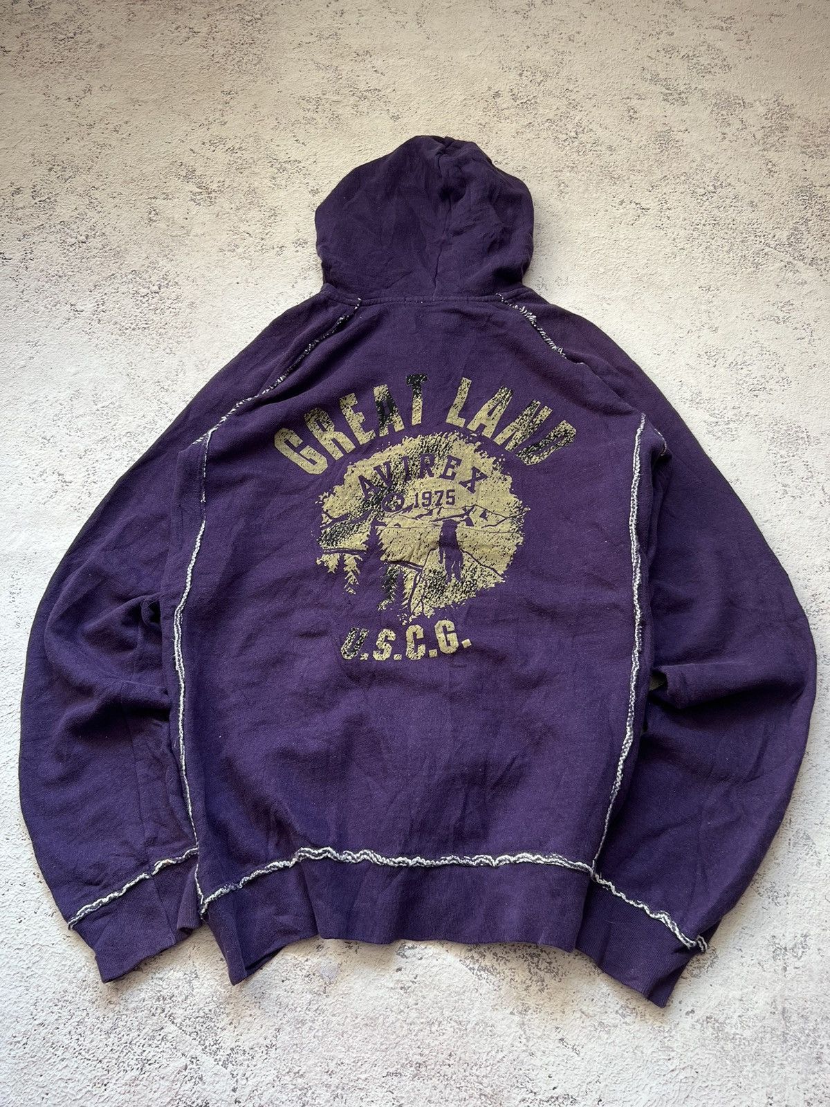 Avirex × Vintage Avirex Vintage zip Hoodie Size US XL / EU 56 / 4 - 9 Thumbnail