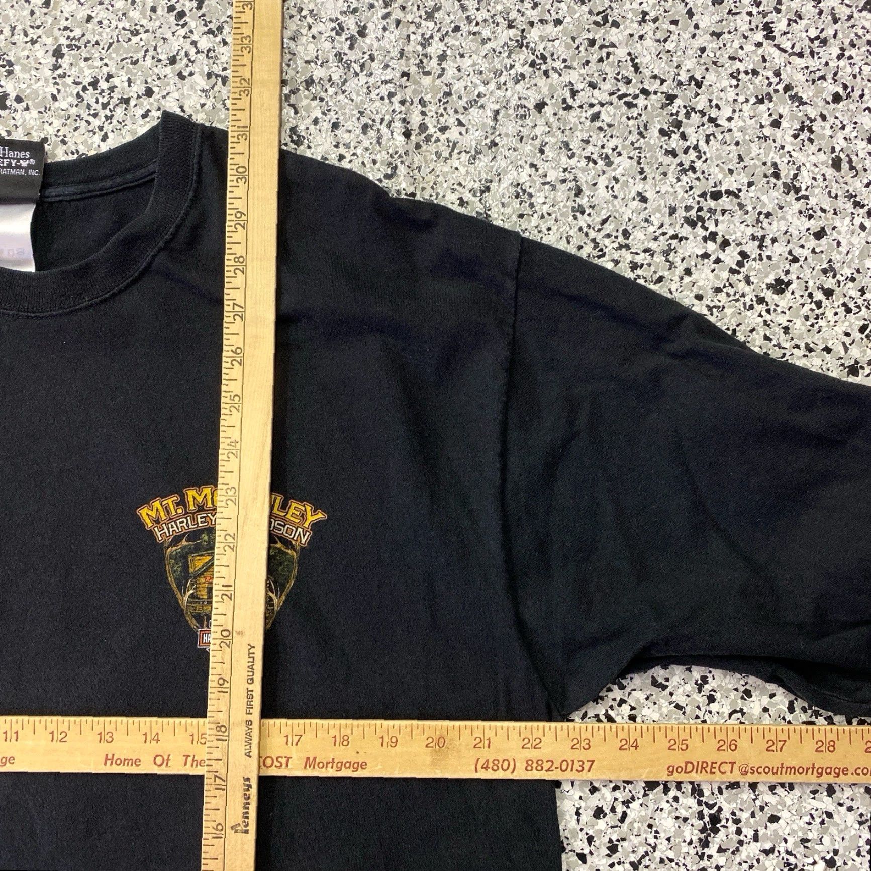 Harley Davidson VINTAGE Harley-Davidson T Shirt Adult XL Black Denali Park Alaska Motorcycle Graphic Print Short Sleeve Crew Neck Men Mens Size US XL / EU 56 / 4 - 4 Thumbnail
