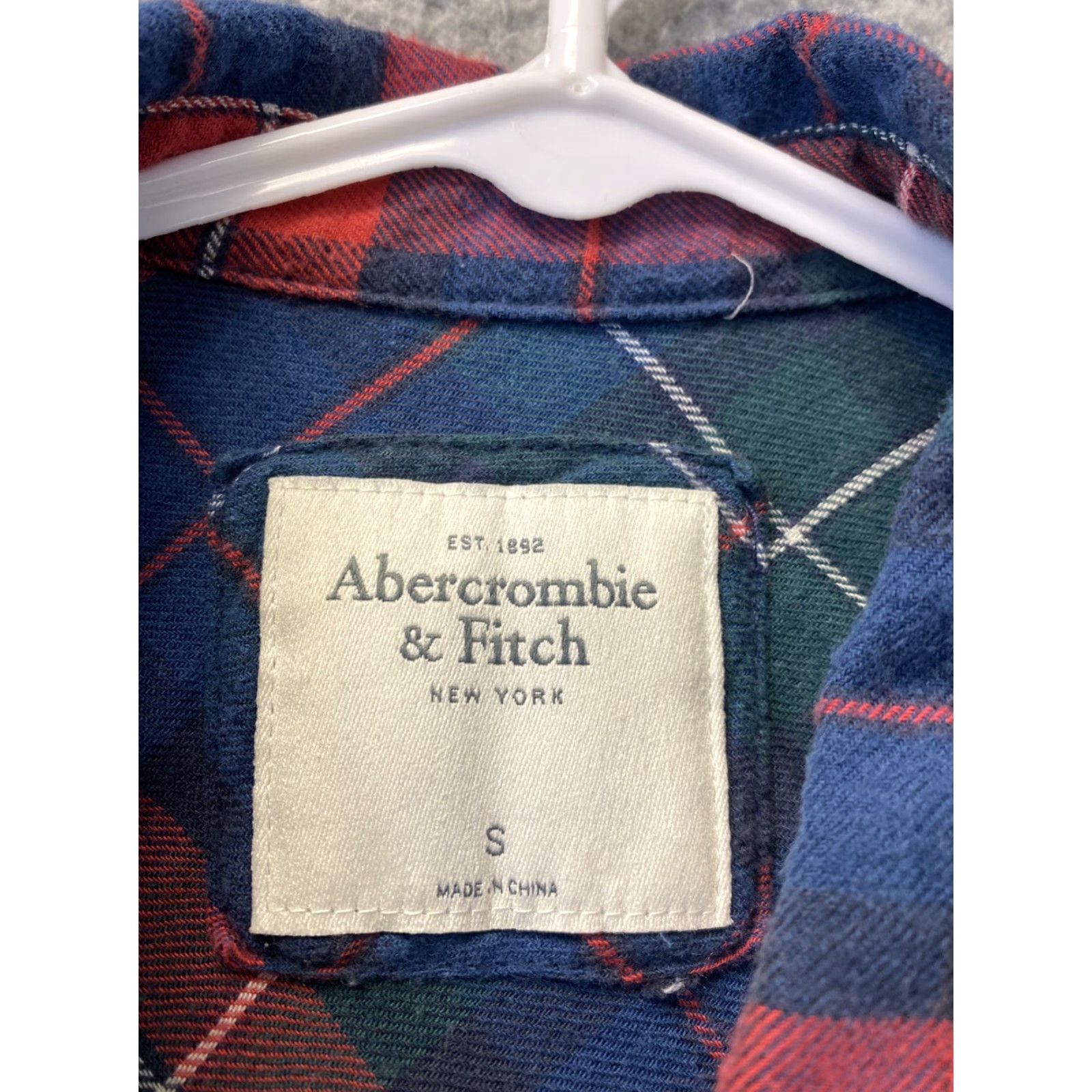 Abercrombie & Fitch Abercrombie & Fitch Button-Up Shirt Womens Size S Multicolor Plaid Long Sleeve Casual Cotton Flannel with Pockets Size S / US 4 / IT 40 - 3 Thumbnail
