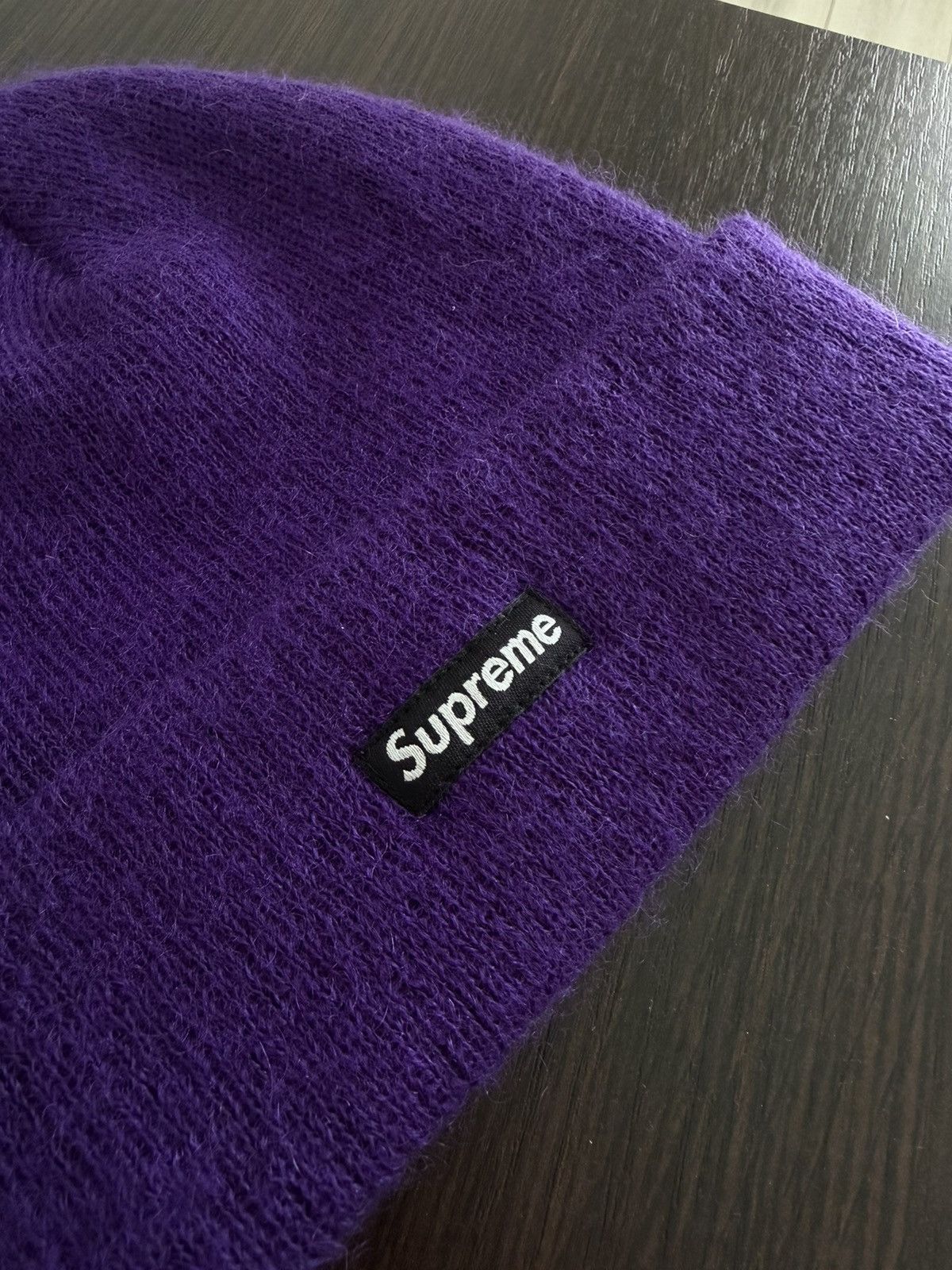 Supreme Supreme mohair wool beanie FW18 purple hat Size ONE SIZE - 3 Thumbnail