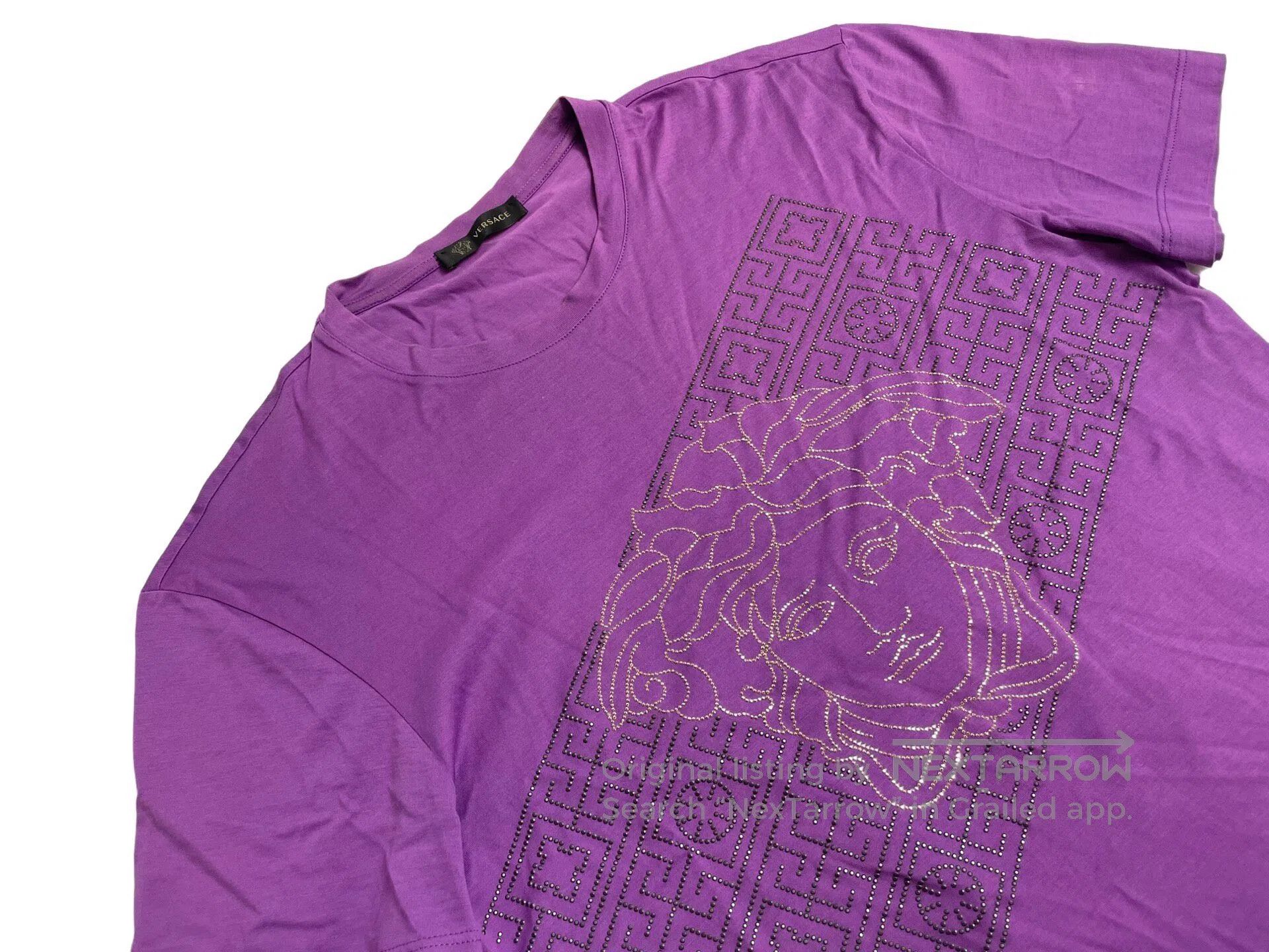 Versace Versace Medusa-Head Crystal Short Sleeve Top Size US XS / EU 42 / 0 - 2 Thumbnail