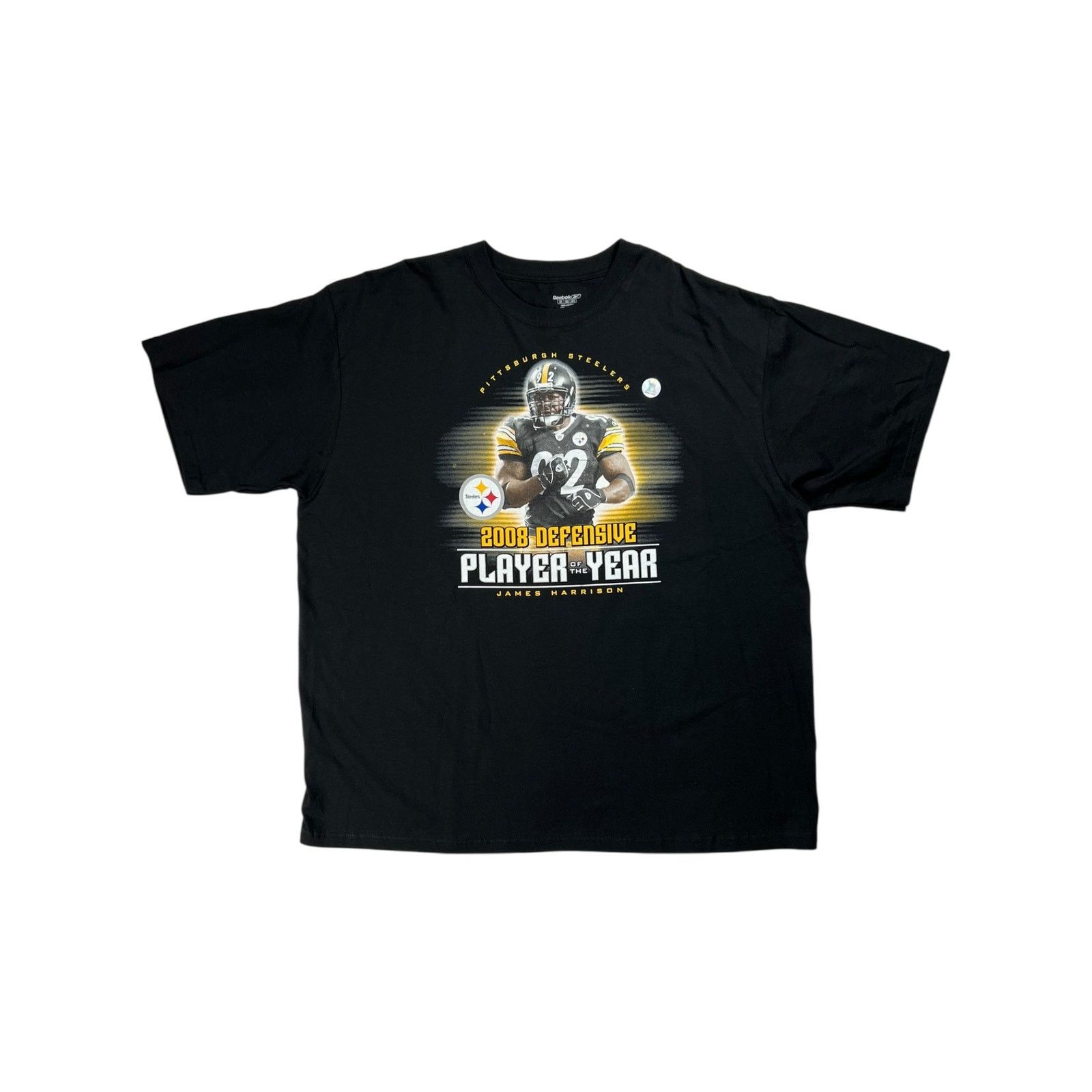 NFL × Reebok 2008 Pittsburgh Steelers James Harrison DPOY tee Size US XXL / EU 58 / 5 - 1 Thumbnail