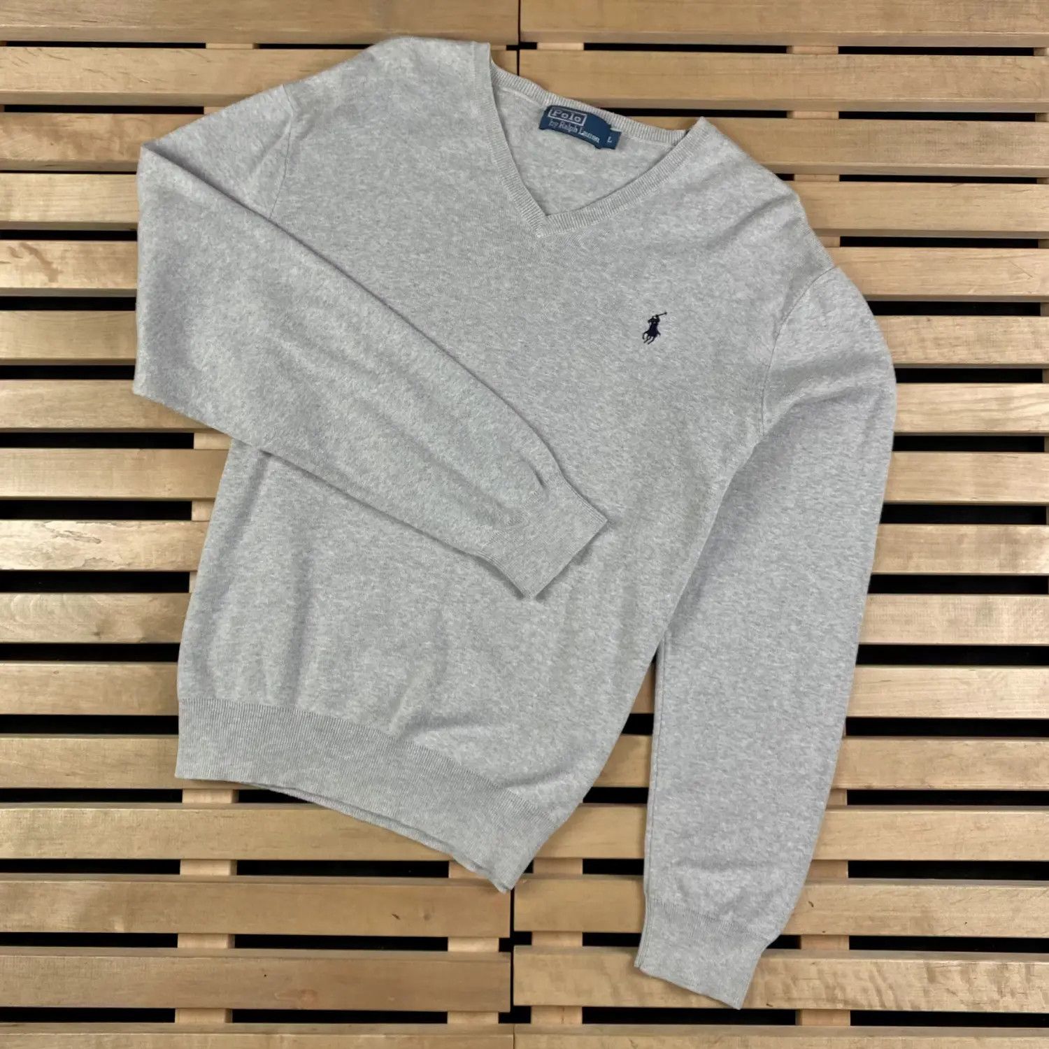 Polo Ralph Lauren Mens Jumper V Neck Polo Ralph Lauren Vintage Size L Size US L / EU 52-54 / 3 - 1 Thumbnail