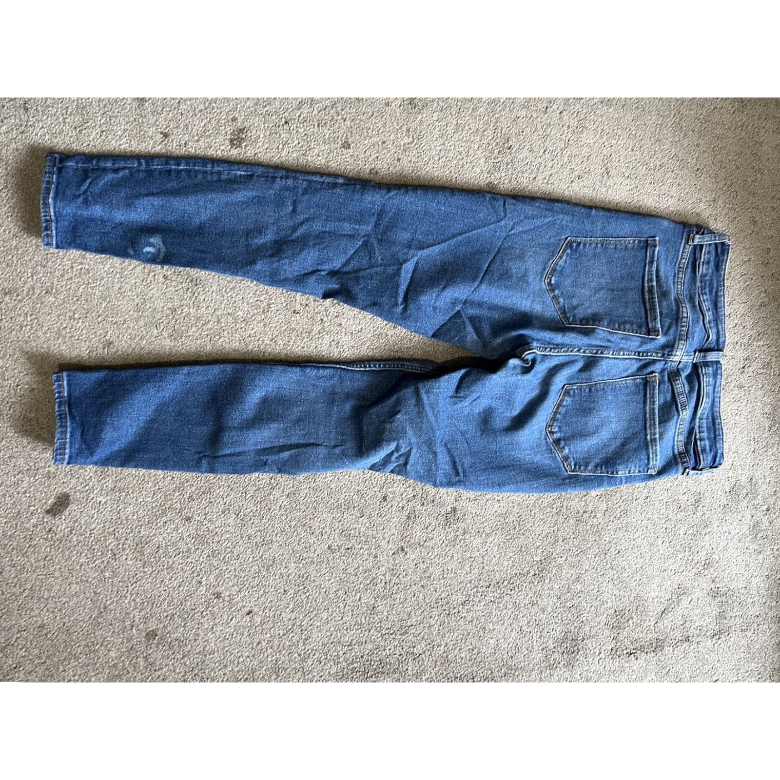 Gap GAP Jeans High Rise Universal Legging Distressed Flaw Short 4/27 27 In 28 In Blue Womens Slimming Stretch Denim Skinny Vintage: No Size 27" / US 4 / IT 40 - 3 Thumbnail