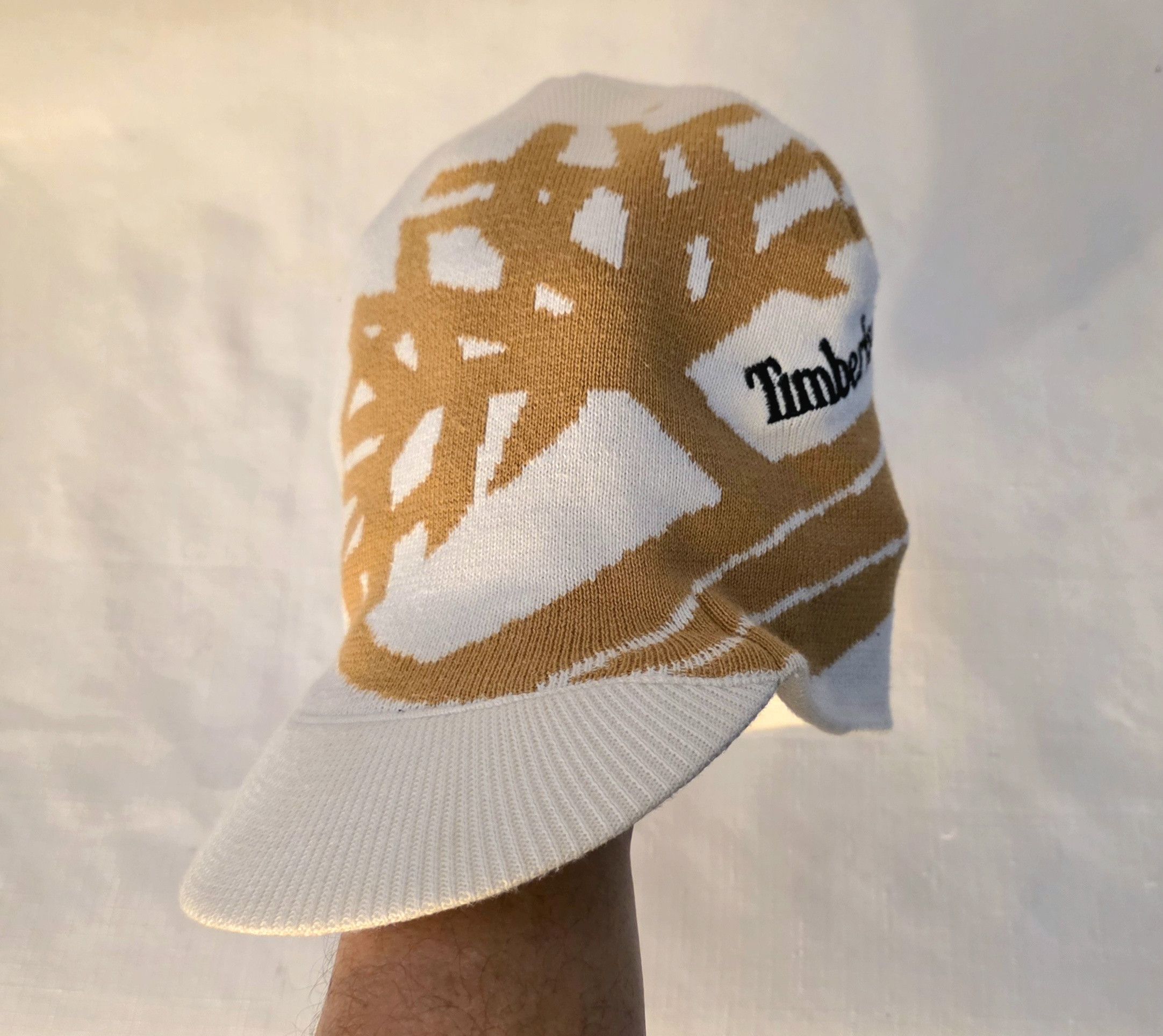Timberland Timberland Vintage Intarsia Radar Beanie Hat Cap Hip Hop Rap Size ONE SIZE - 4 Thumbnail