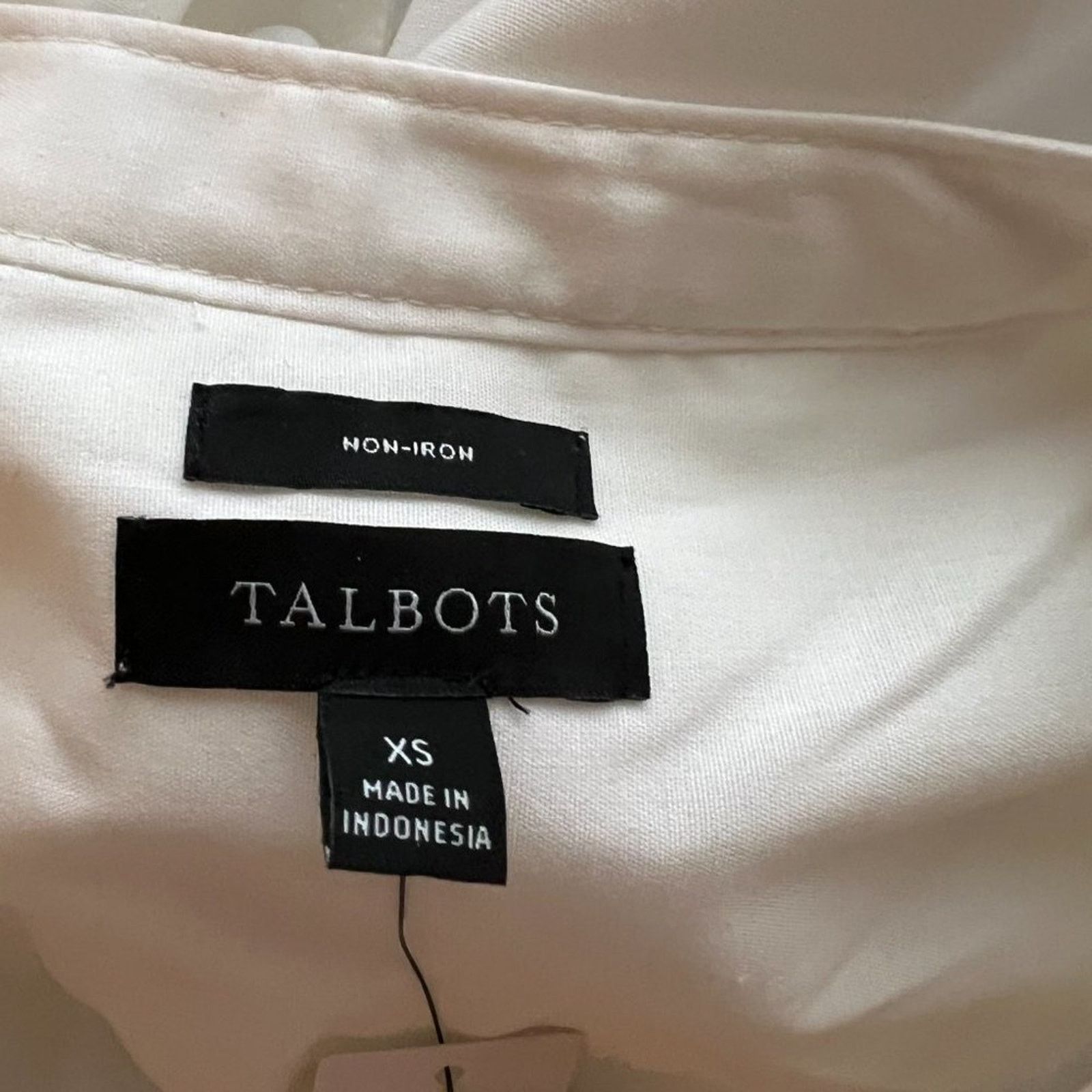 Robert Talbott TALBOTS XS Non-Iron Band Collar Tunic CYA length Curved Size XS / US 0-2 / IT 36-38 - 6 Thumbnail