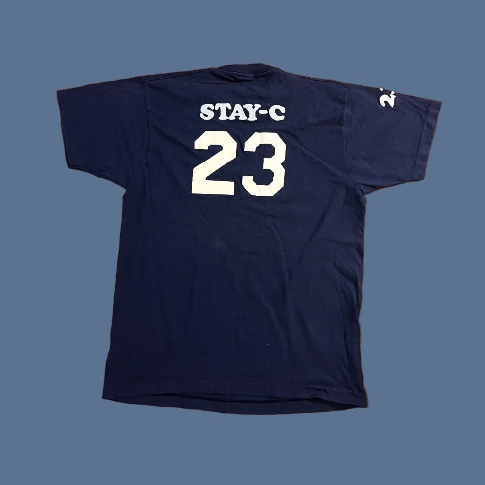 Fruit Of The Loom VINTAGE STAY-C Stacy Jersey Shirt Women's Extra Large Blue Single Stitch 90s Size XL / US 12-14 / IT 48-50 - 1 Thumbnail