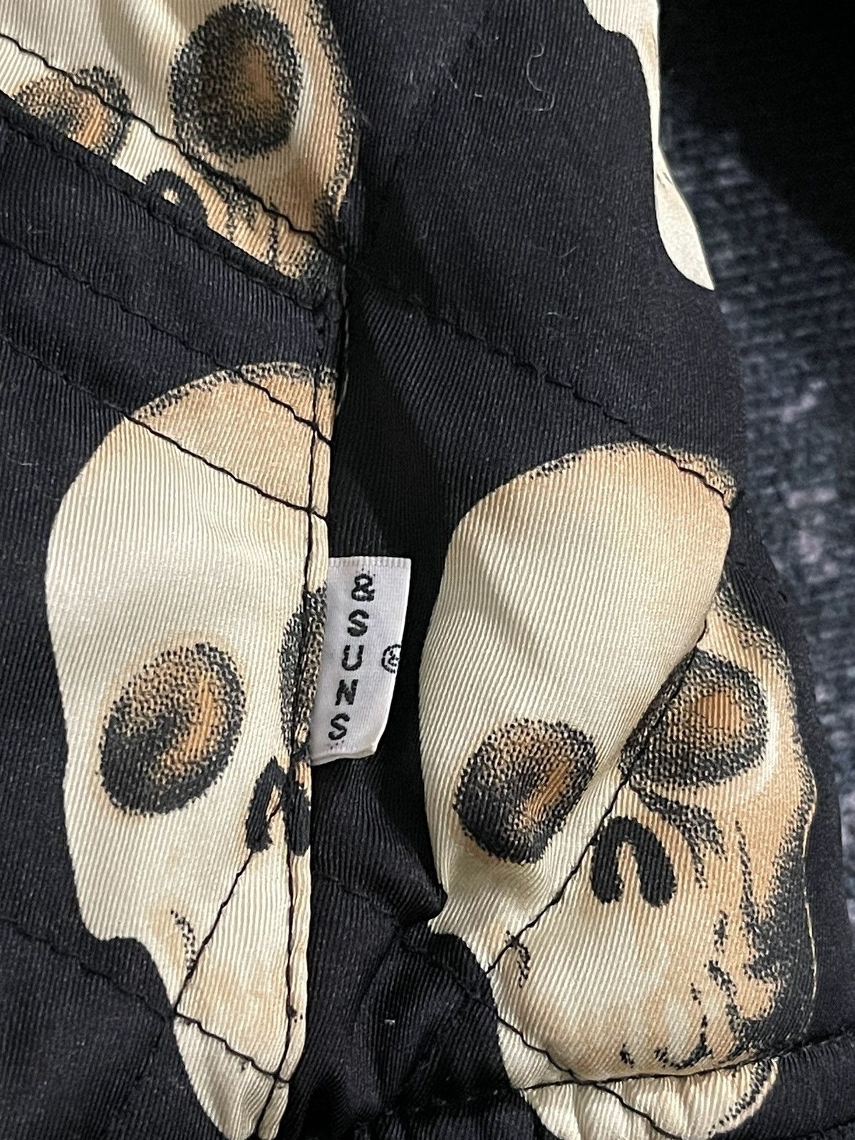 Japanese Brand AND SUNS SKULS FULLPRINT HOODIE JACKET Size US L / EU 52-54 / 3 - 9 Thumbnail