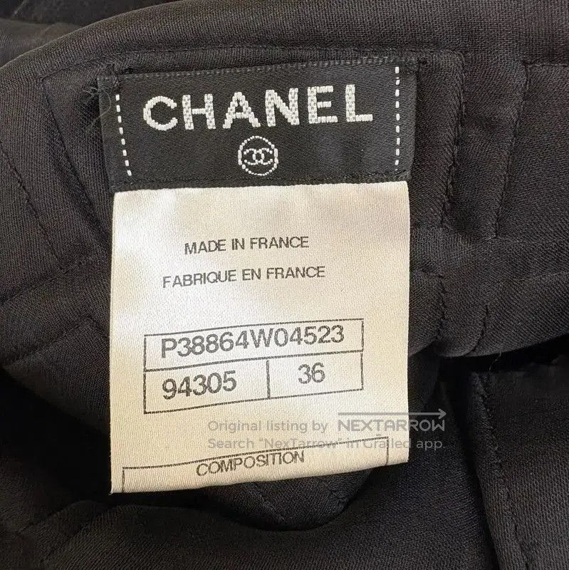 Chanel Chanel Black Cotton Midi Dress for Women . Size S / US 4 / IT 40 - 7 Thumbnail