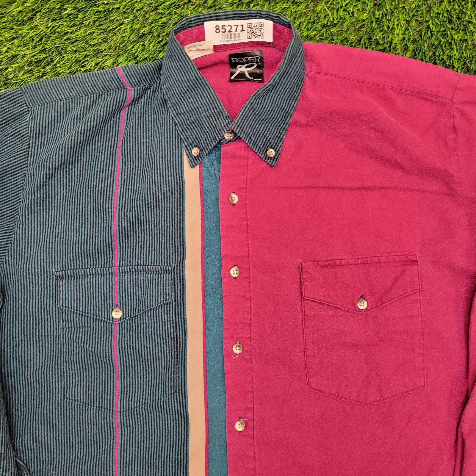 Roper Vintage Roper Two-Toned Western Button Shirt Large 23x32 Size US L / EU 52-54 / 3 - 8 Thumbnail