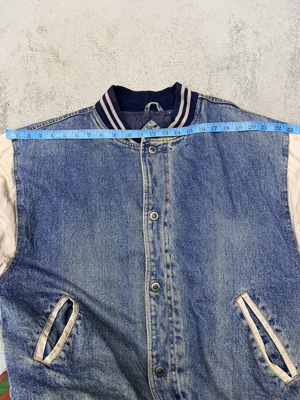 Route 66 × Vintage STEALS🔥VTG 90s ROUTE 66 QUILTED LINE DENIM BOMB JACKET Size US M / EU 48-50 / 2 - 15 Thumbnail
