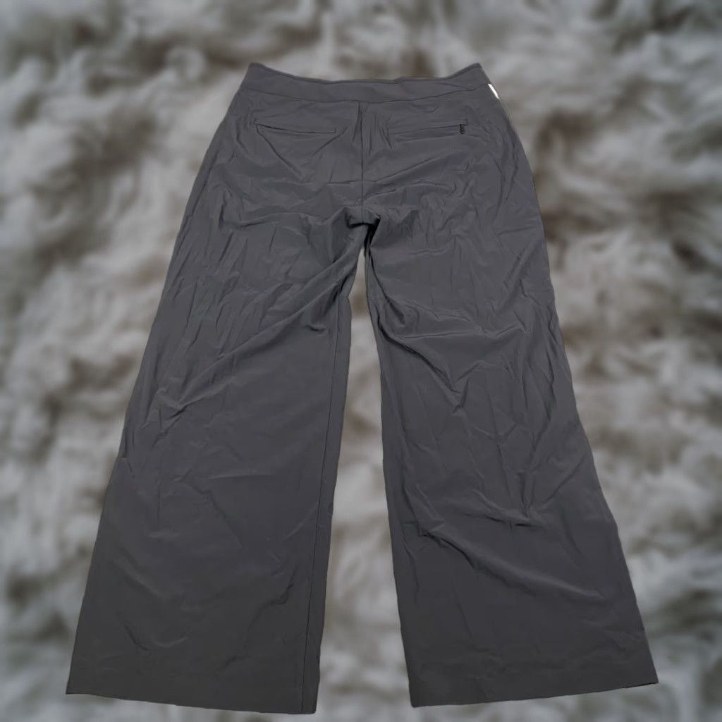 VINTAGE Athleta Gramercy Track Trouser Pant Womens Size 10P Petites Black Luxe NEW