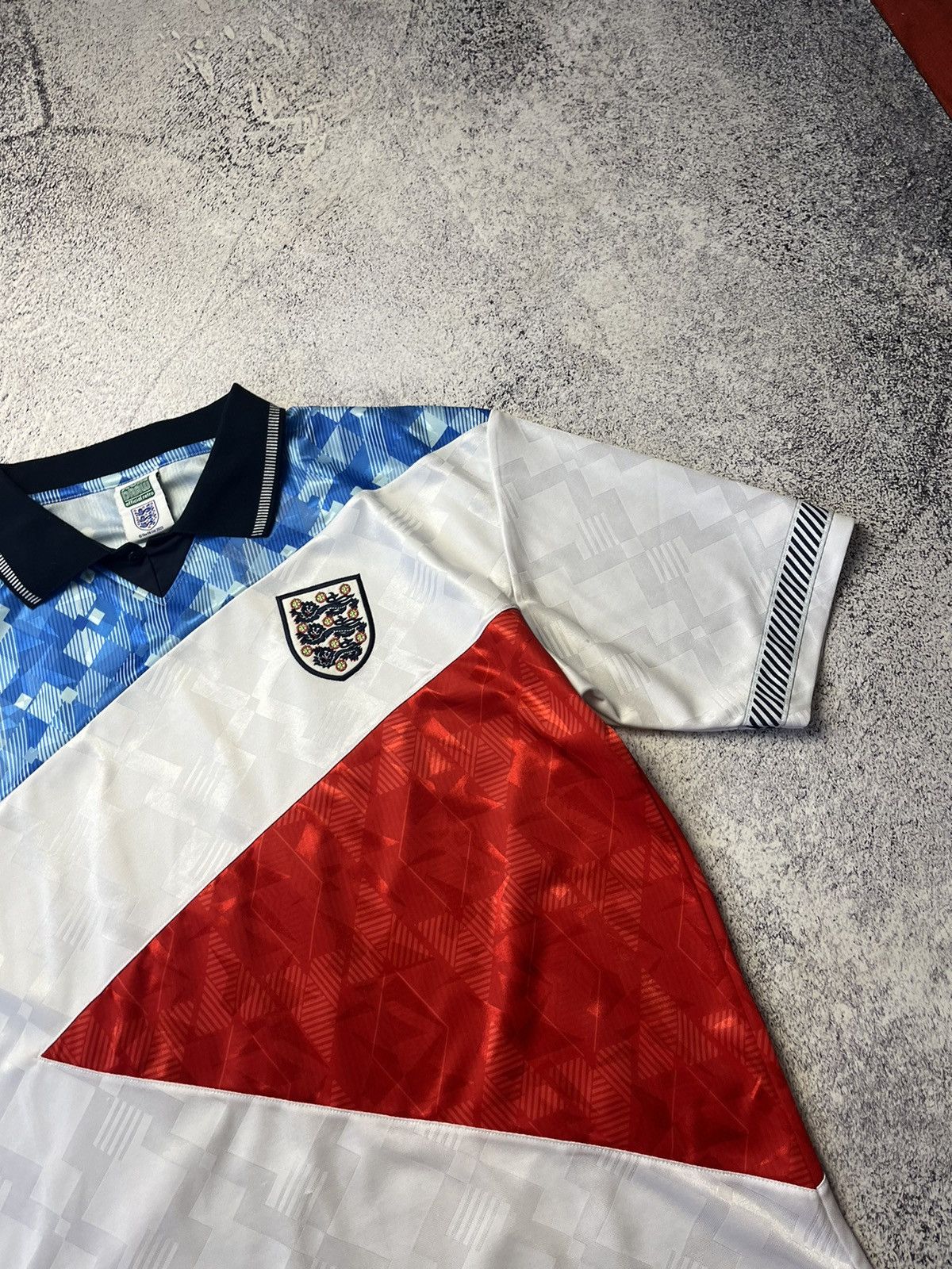 Vintage Vintage England Football Shirt special jersey Score Draw 90s Size US XXL / EU 58 / 5 - 14 Thumbnail