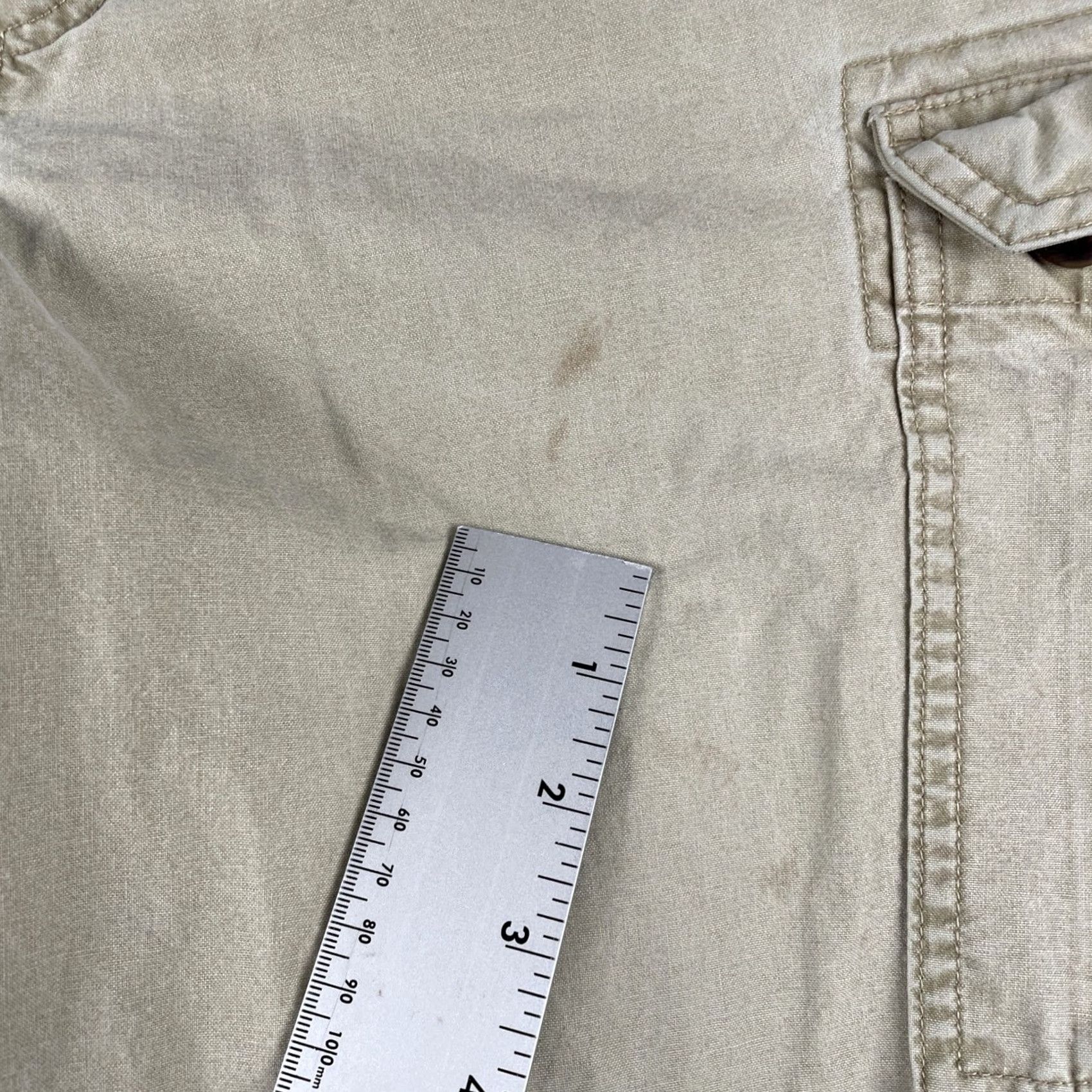 Vintage L.L.Bean Cargo Pants Men’s 35x30 Tan Khaki Beige 100% Cotton EUC Cargo Pants Mens Bay 35 Inseam 30 Size US 35 - 5 Thumbnail