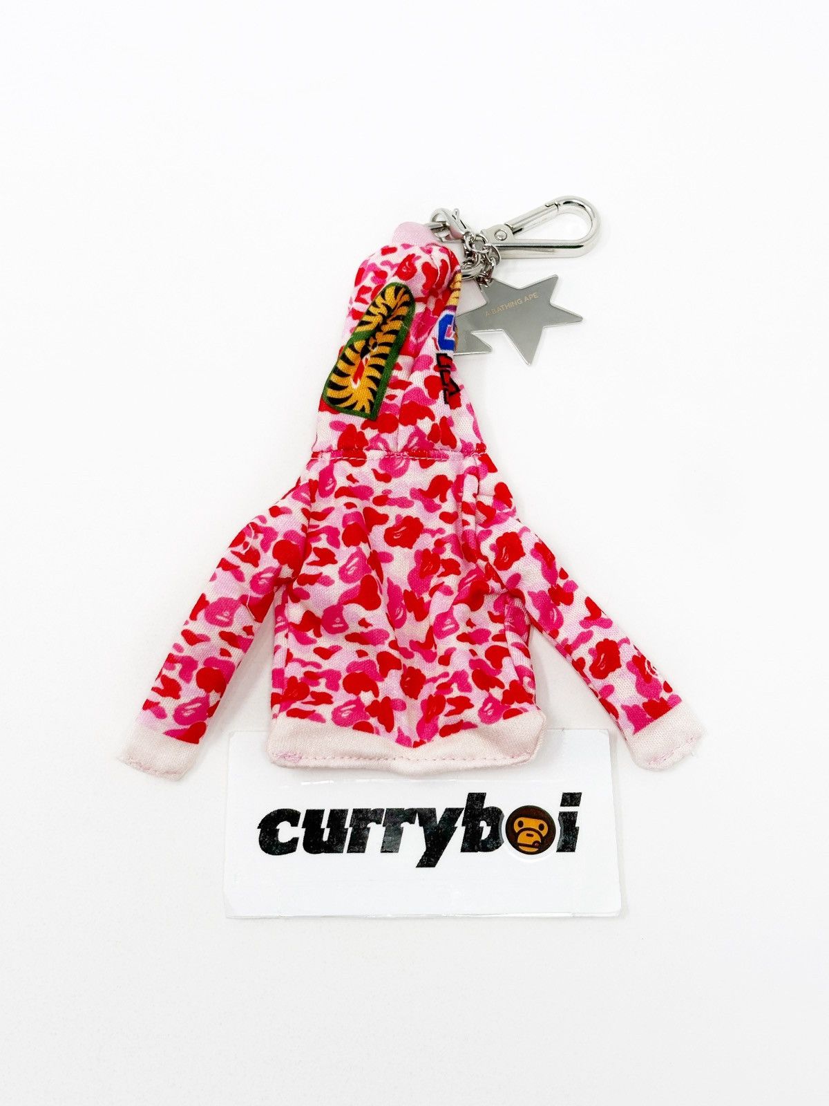 Bape BAPE Shark Full Zip Hoodie Keychain Pink Size ONE SIZE - 4 Thumbnail