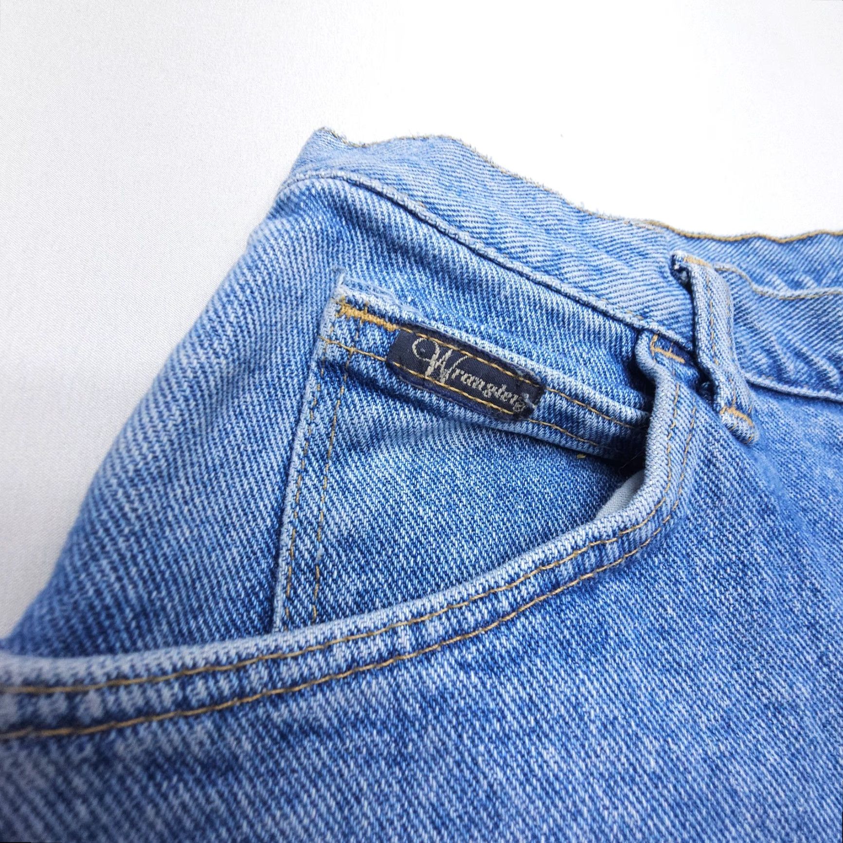 Wrangler VINTAGE Wrangler High Rise Mom Jeans Size 16 Blue 90s Denim Womens Size 38" / US 16 / IT 52 - 4 Thumbnail